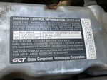 Engine with Emission Label