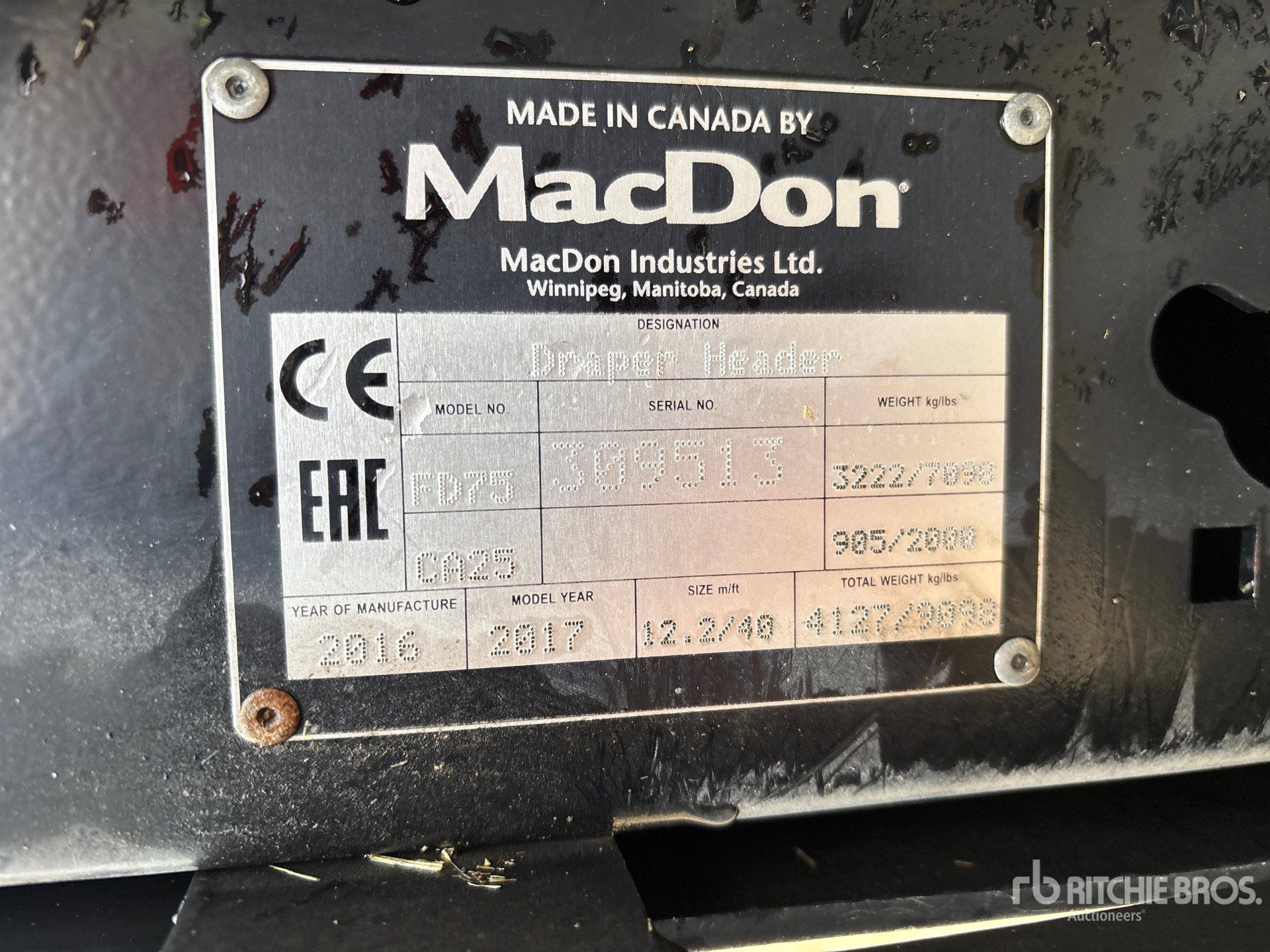 Macdon FD75