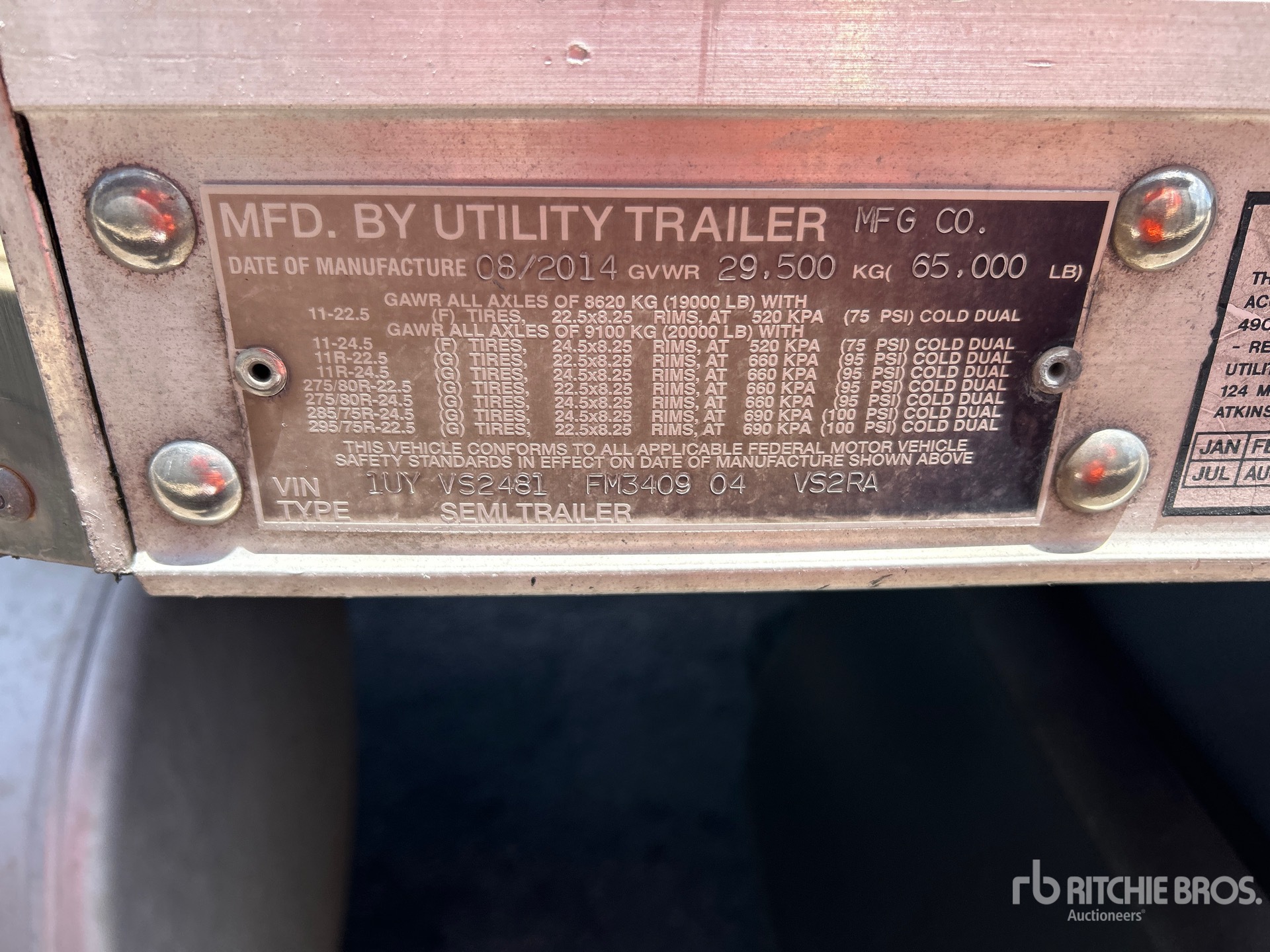 Photo of a 2015 Utility 48 ft x 102 in T/A Multi -Temp
