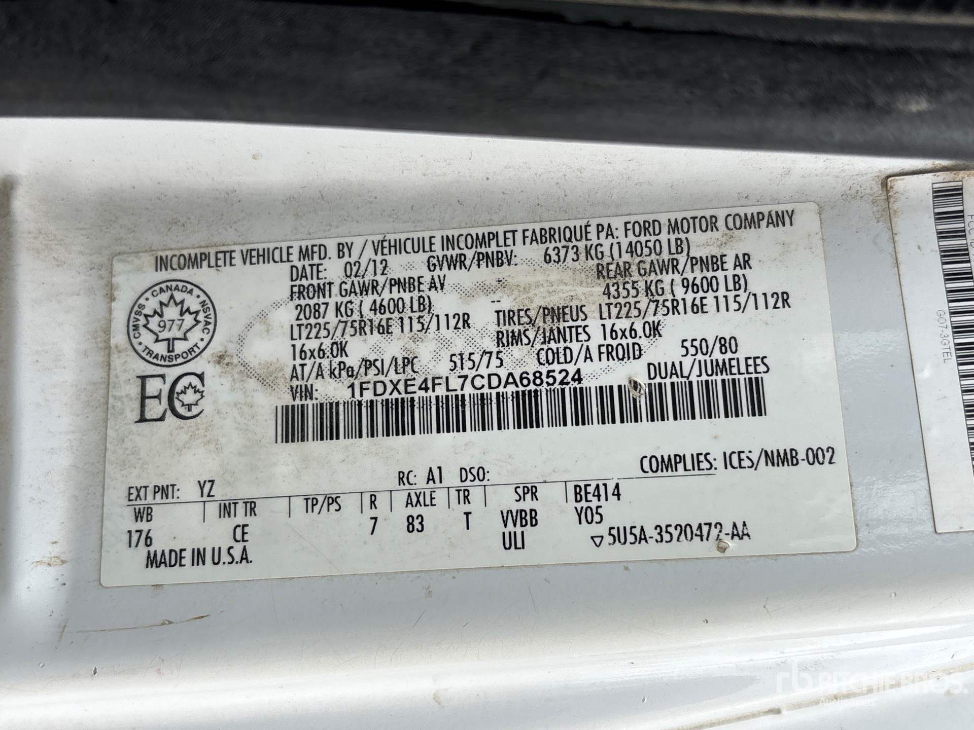 2012 Ford E450