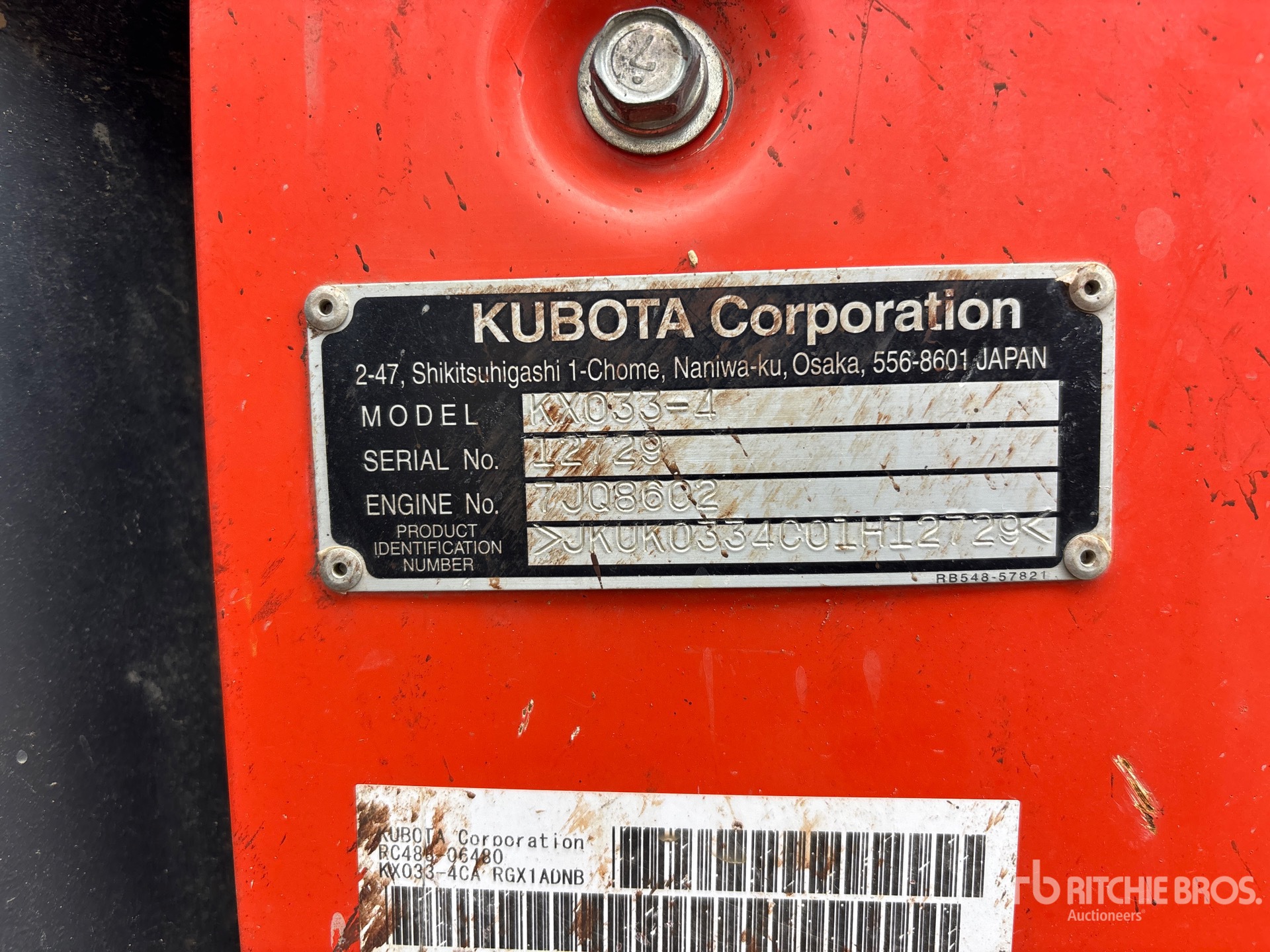 2019 Kubota KX033-4