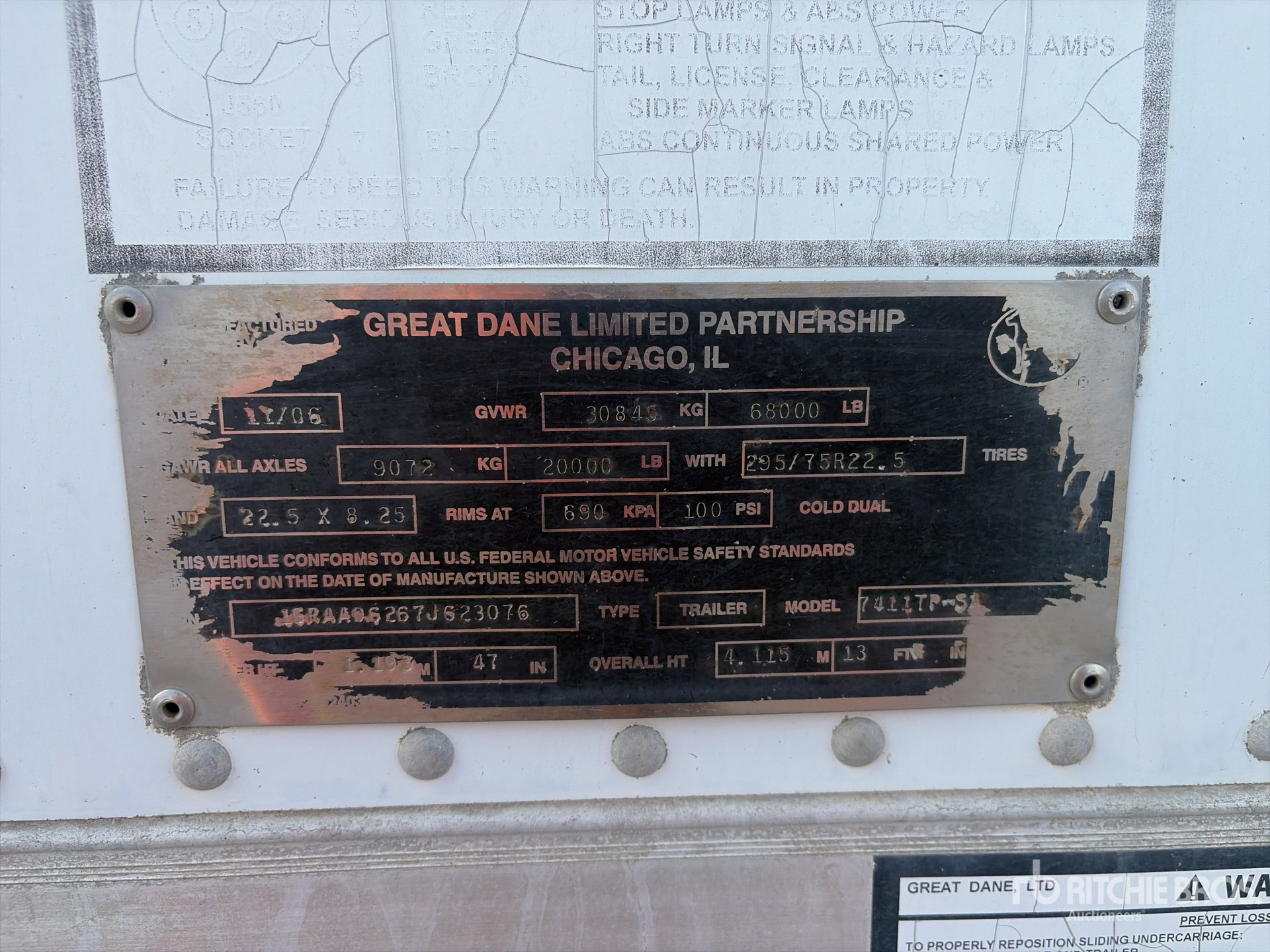 2007 Great Dane 7411TP-SA