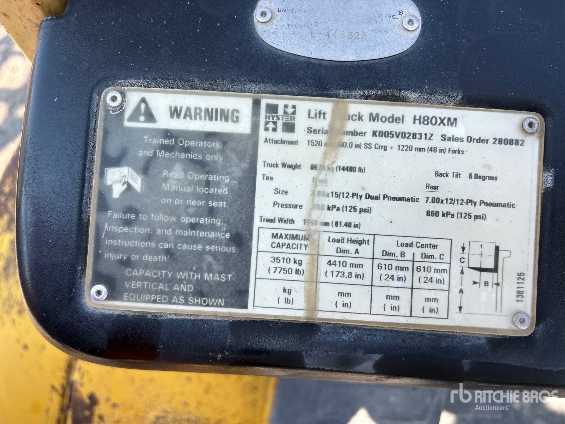 2002 Hyster H80XM