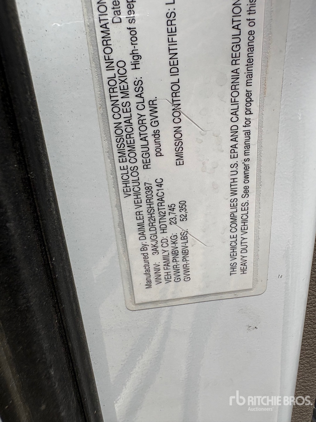 2017 Freightliner CASCADIA 125