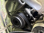 Engine with A/C Compressor