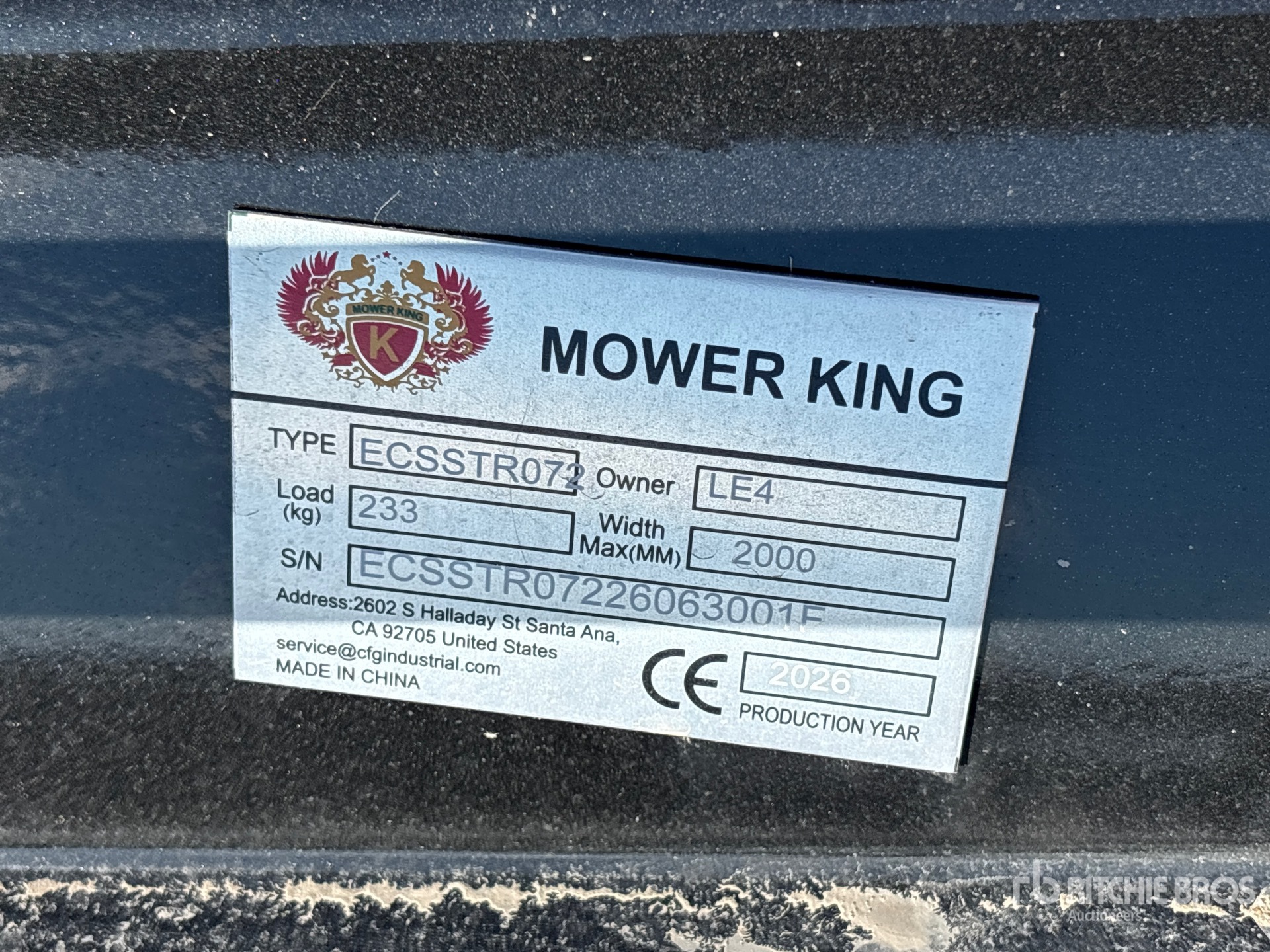 2026 Mower King ECSSTR072