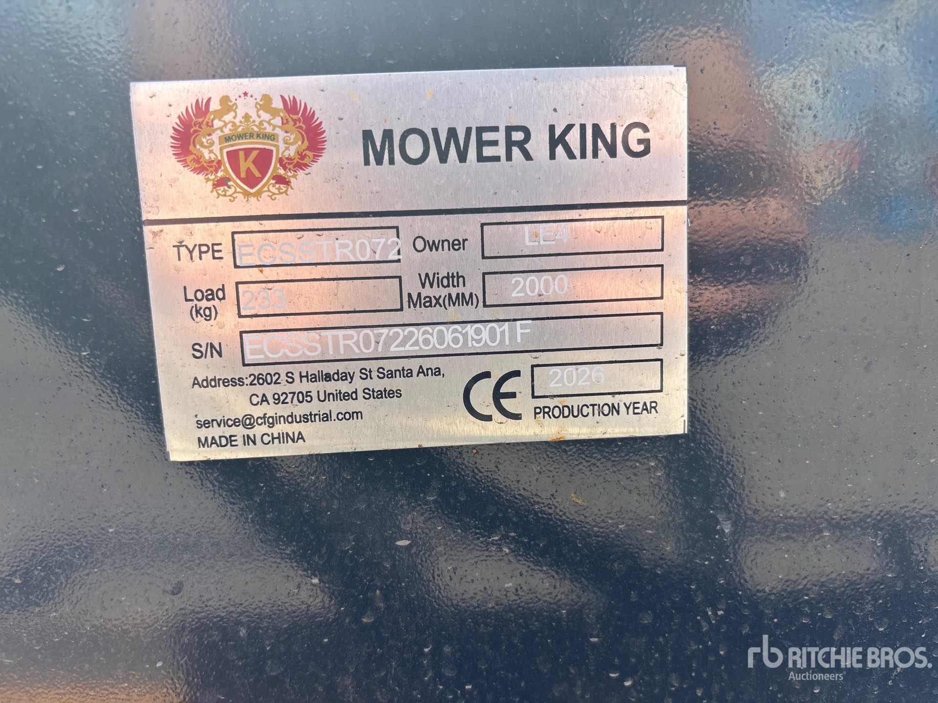 2026 Mower King ECSSTR072