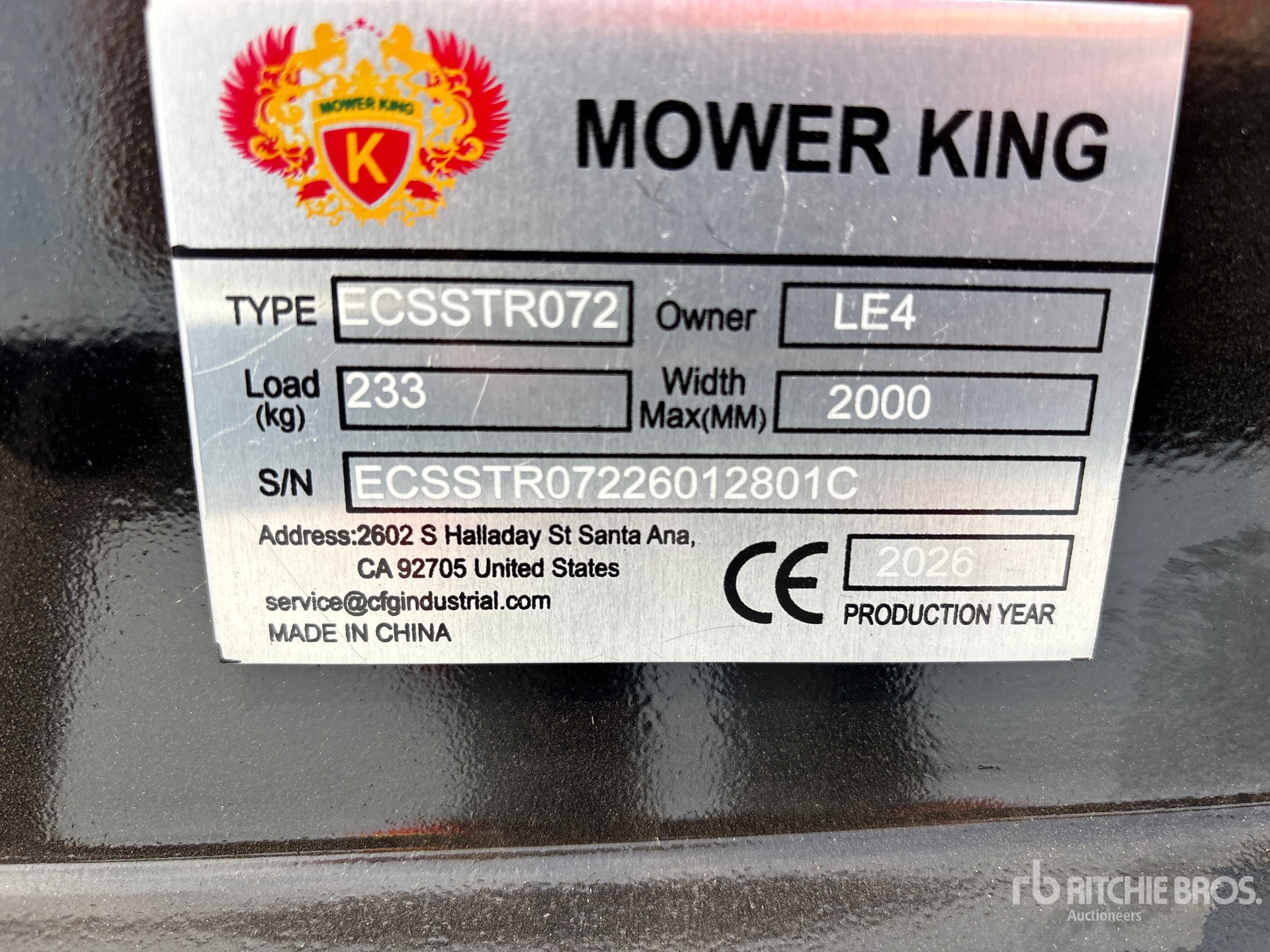 2026 Mower King ECSSTR072