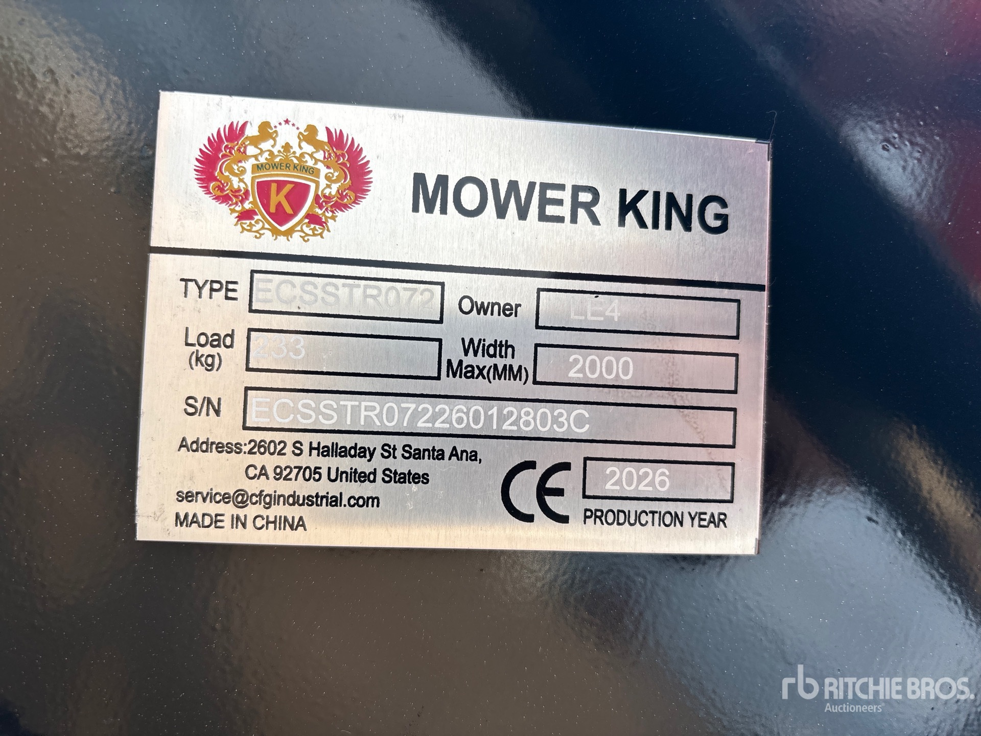 2026 Mower King ECSSTR072