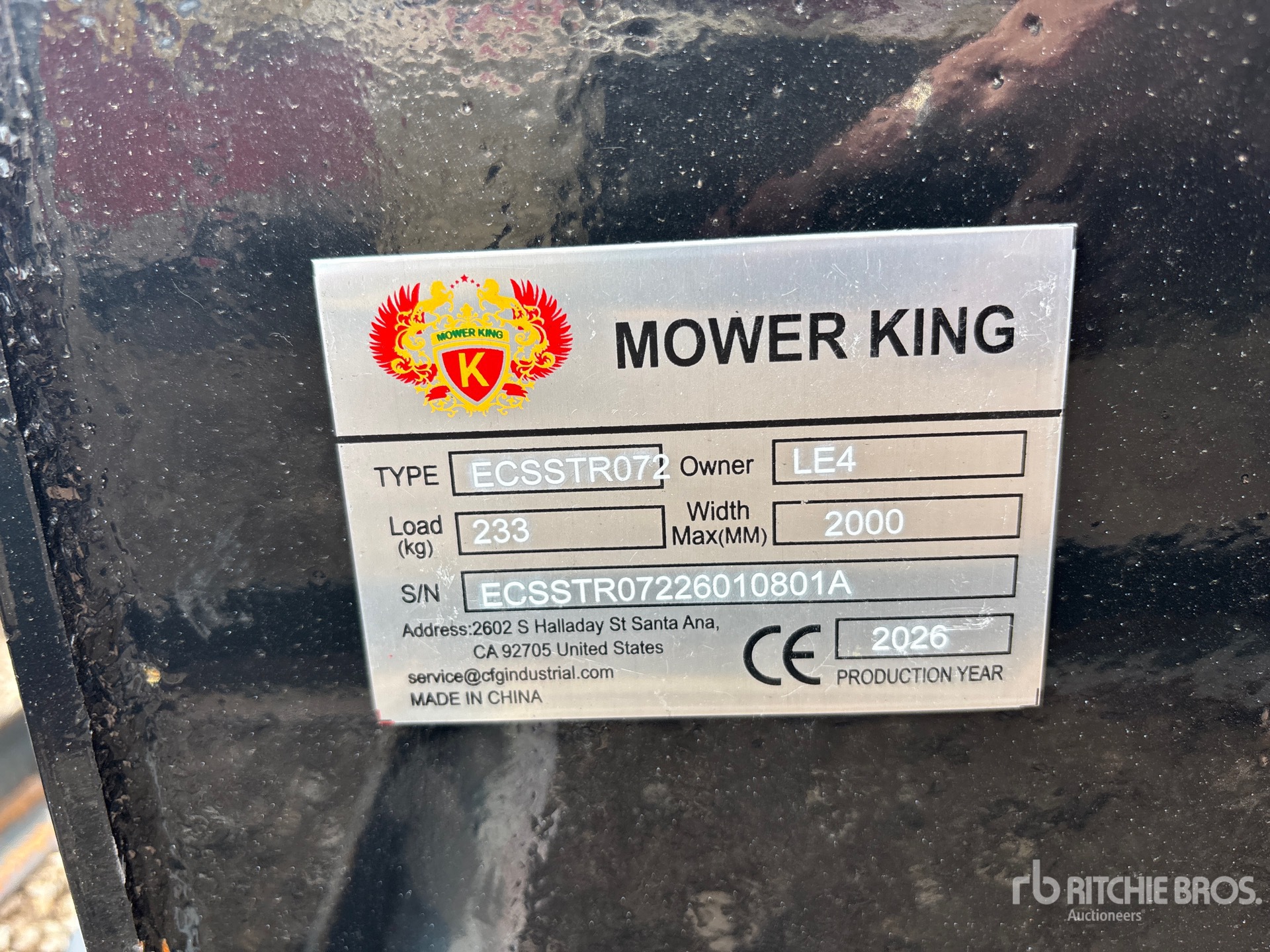 2026 Mower King ECSSTR072