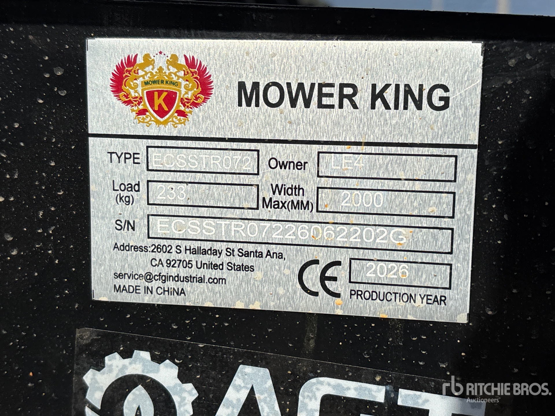 2026 Mower King ECSSTR072
