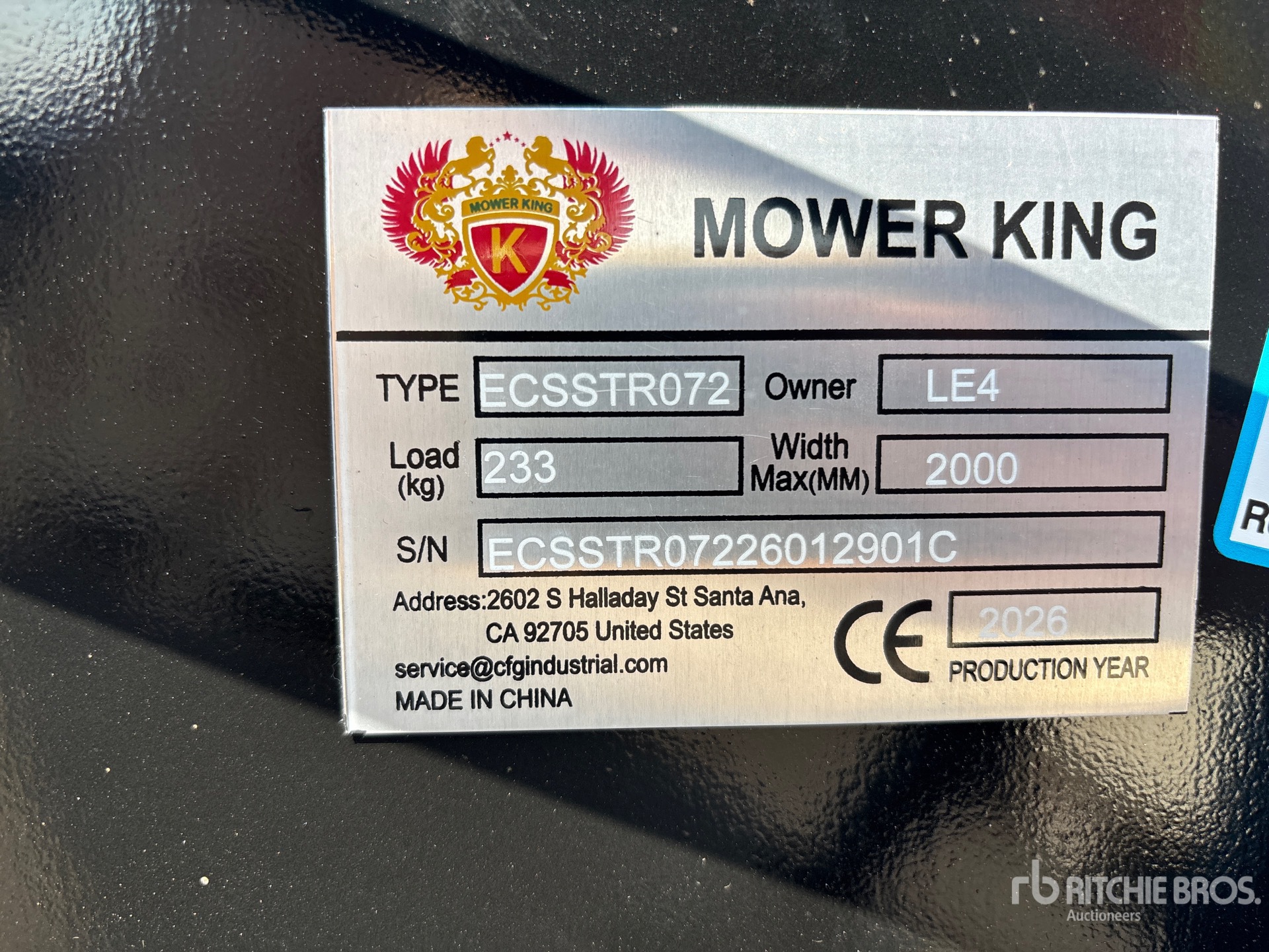 2026 Mower King ECSSTR072