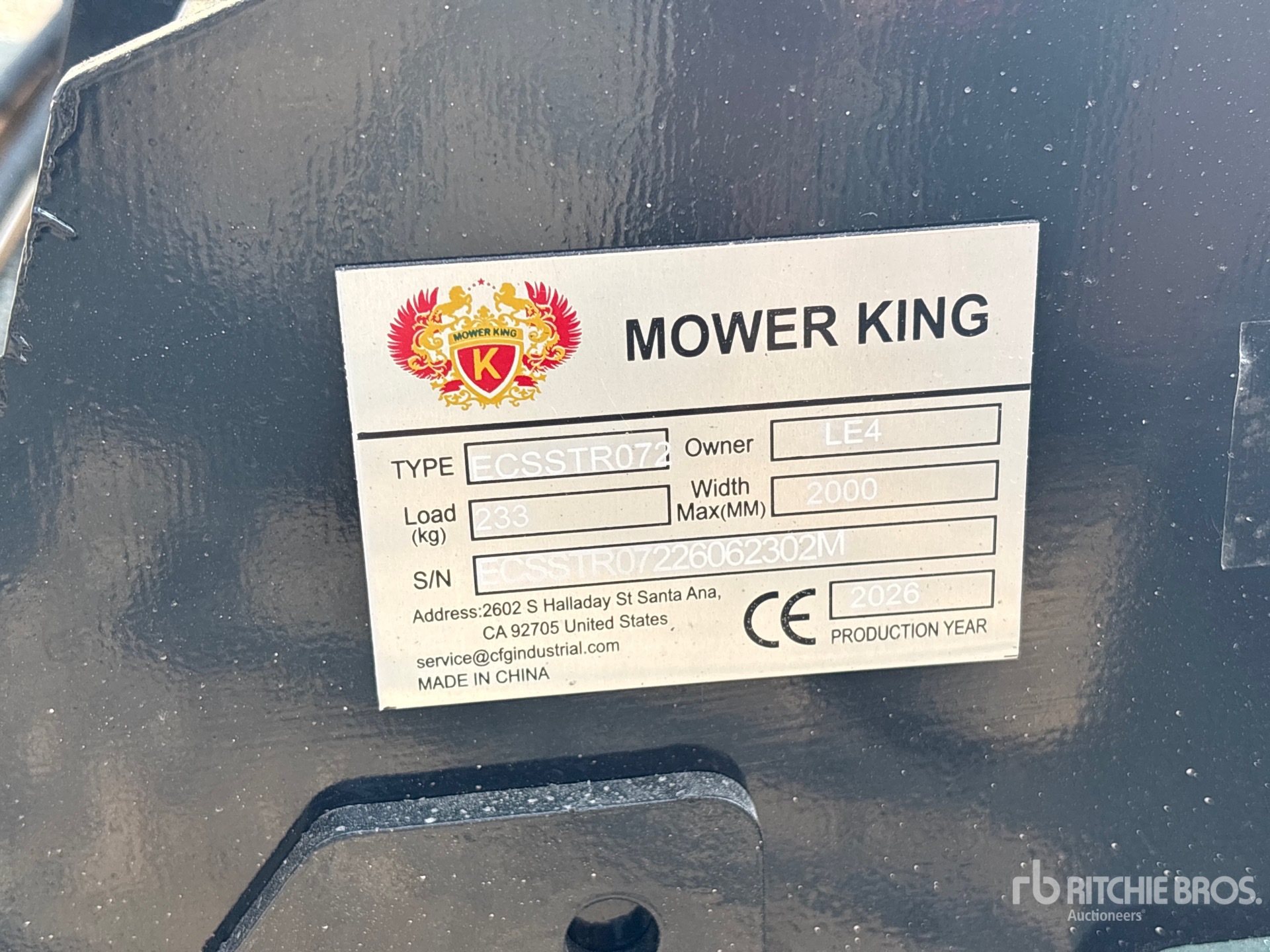 2026 Mower King ECSSTR072