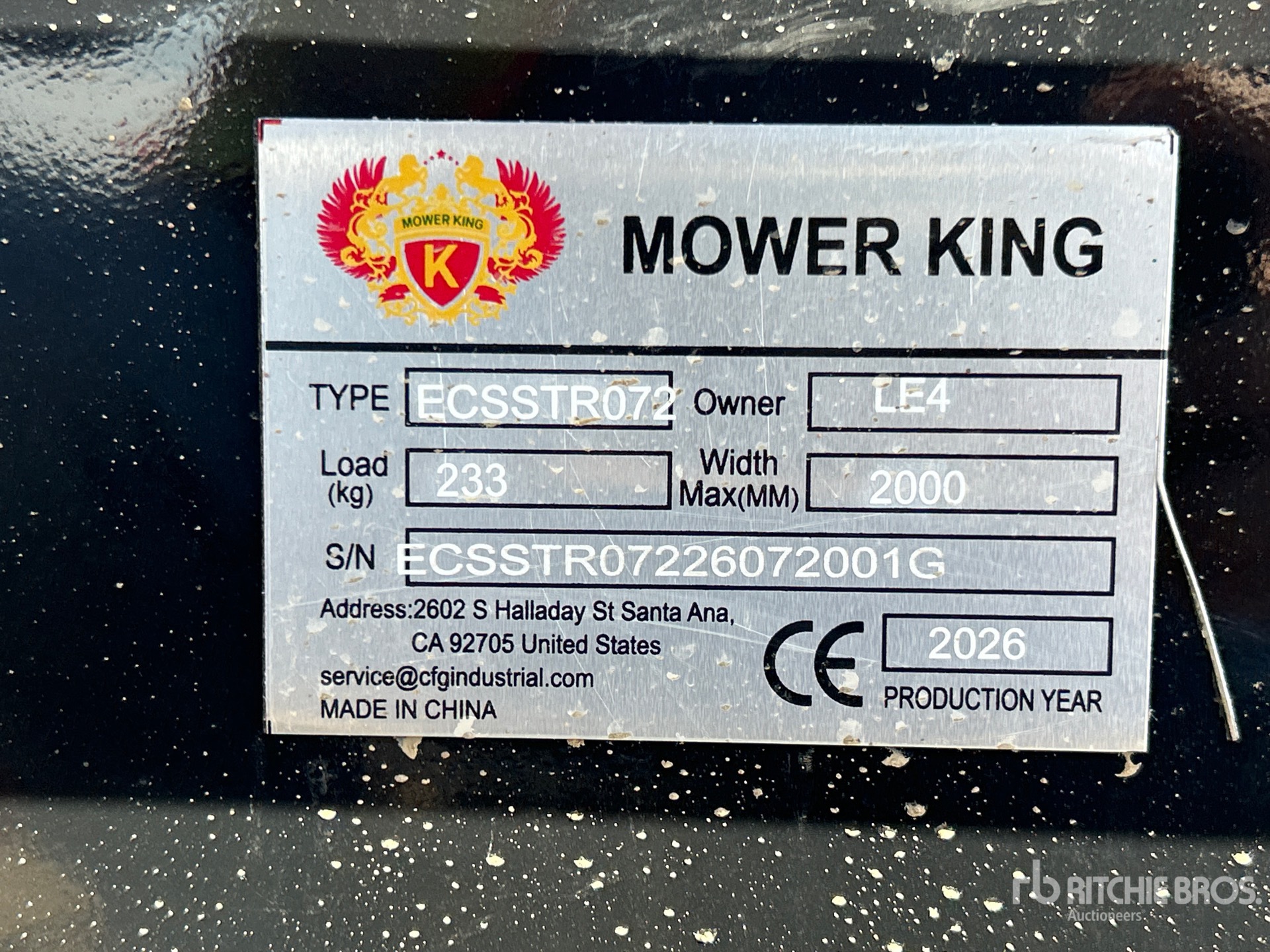 2026 Mower King ECSSTR072