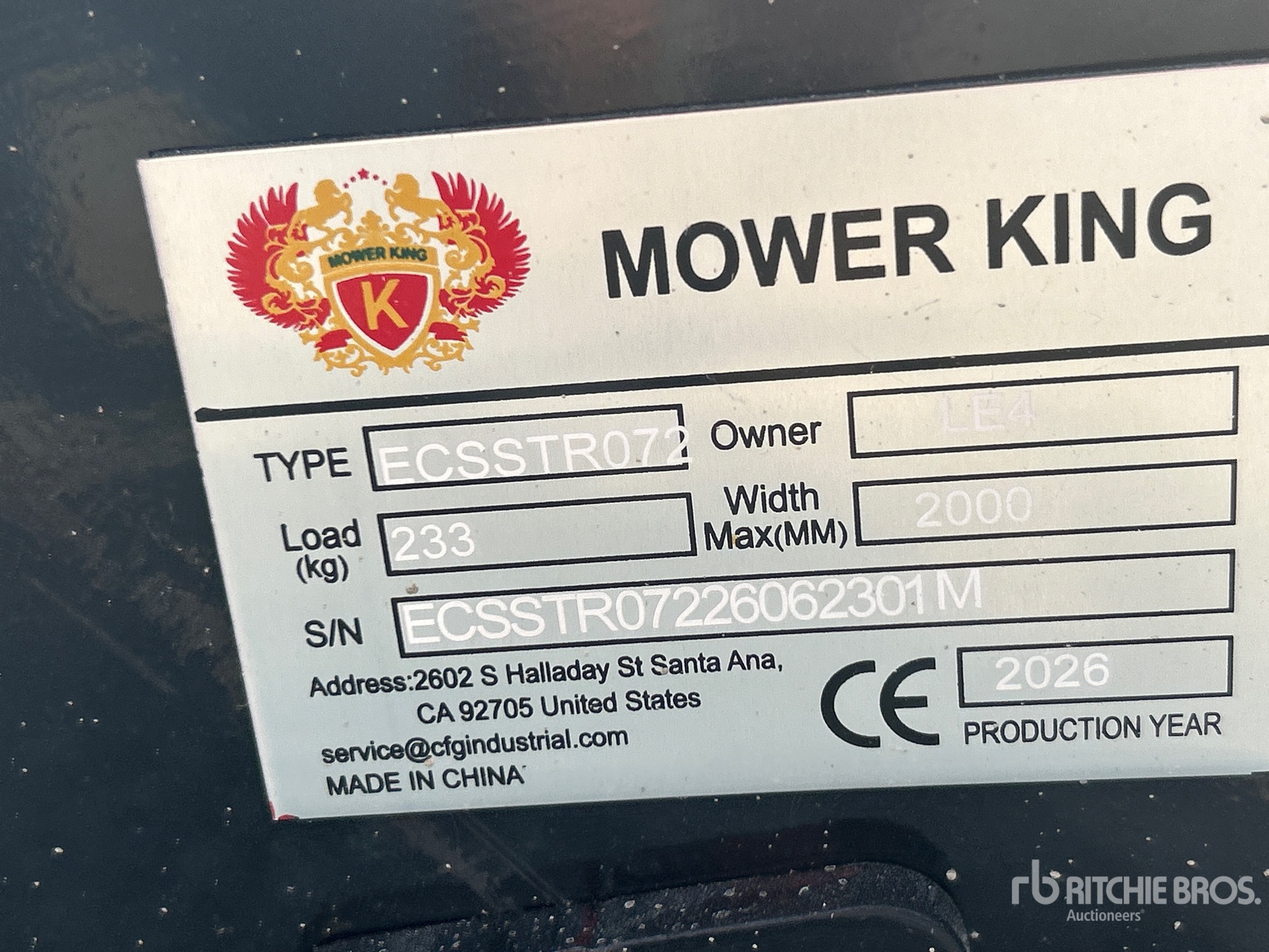 2026 Mower King ECSSTR072