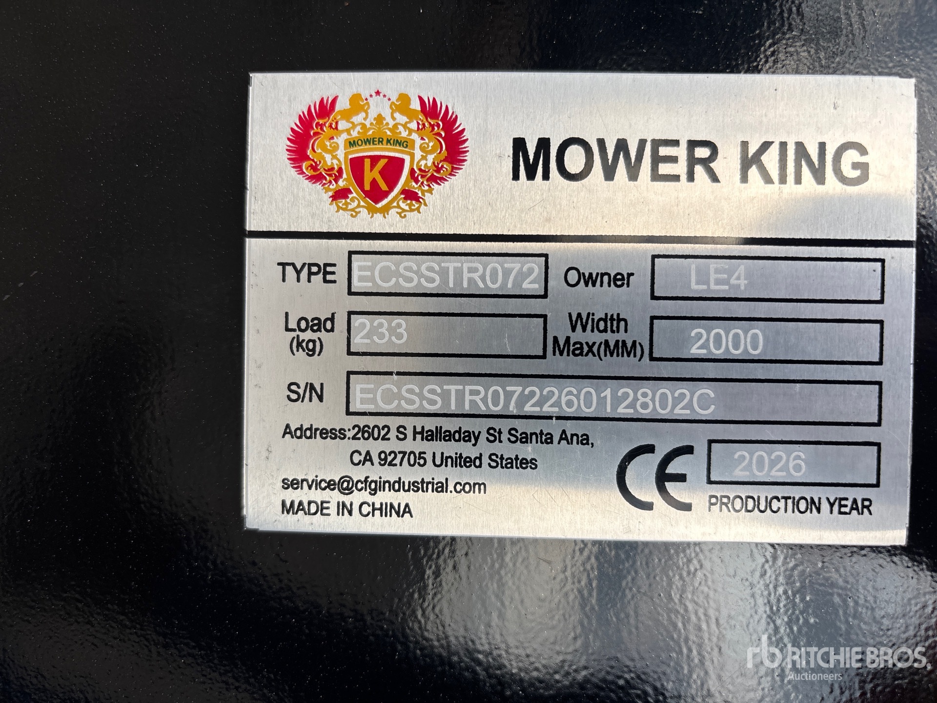 2026 Mower King ECSSTR072