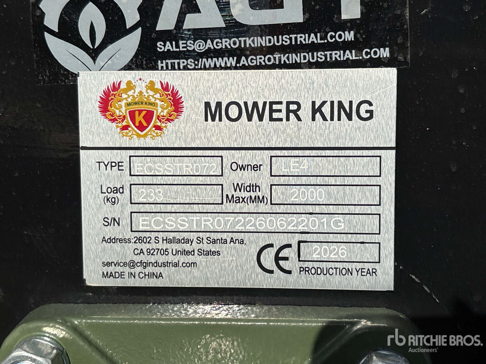 2026 Mower King ECSSTR072