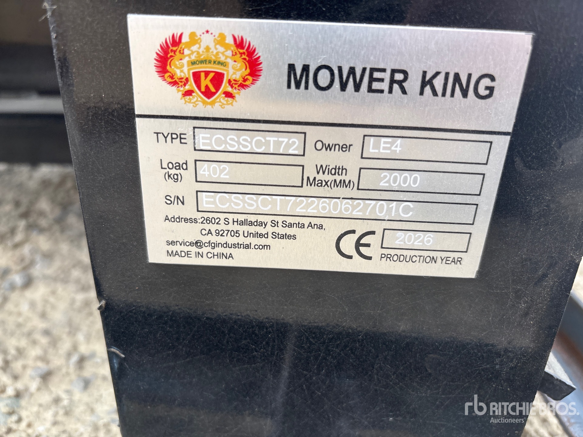 2026 Mower King ECSSCT72