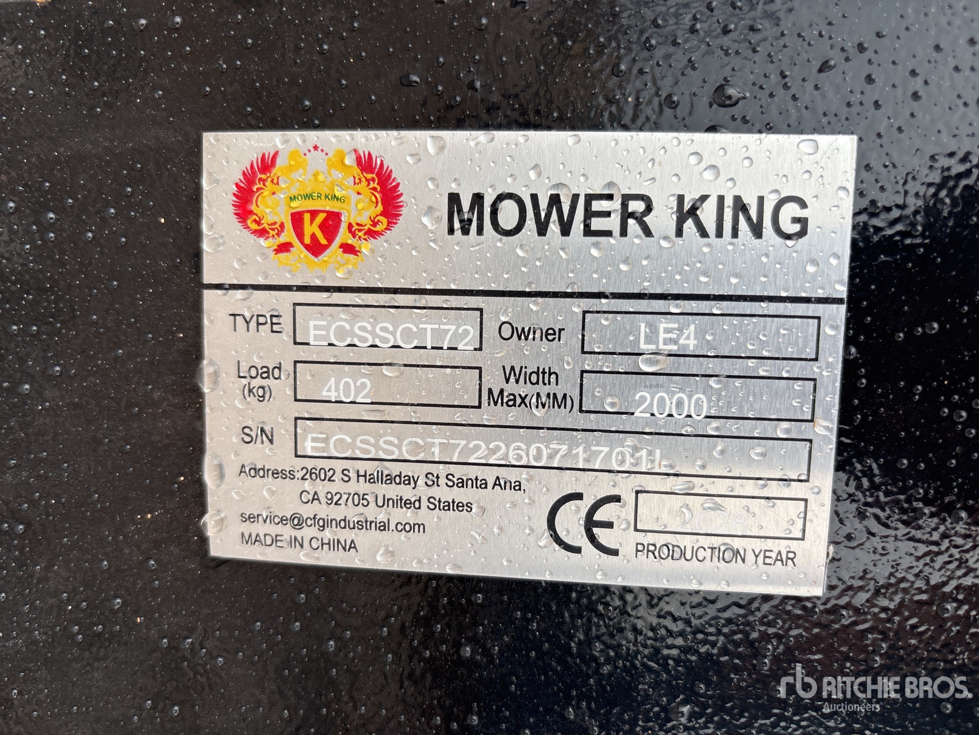 2026 Mower King ECSSCT72
