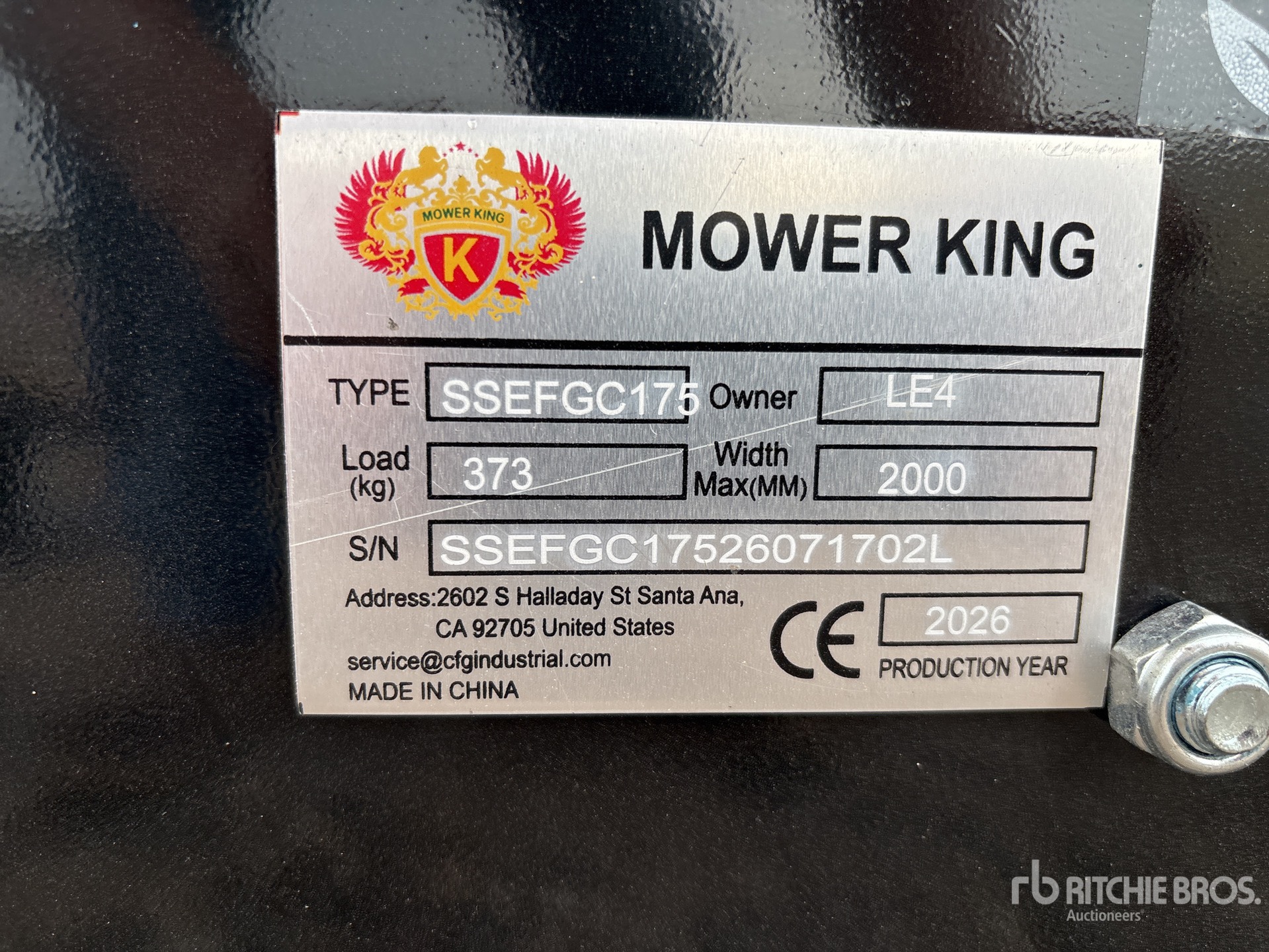 2026 Mower King SSEFGC175
