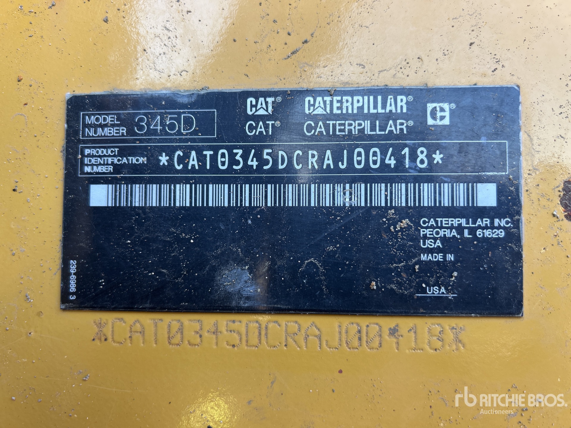 2012 Caterpillar 345D