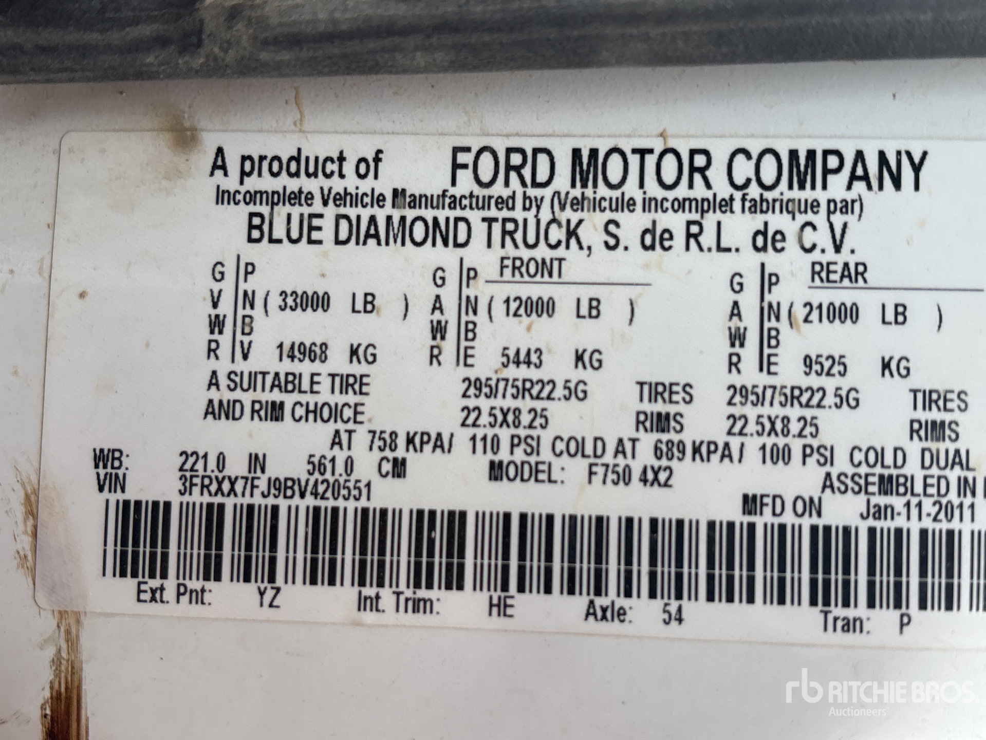 2011 Ford F-750