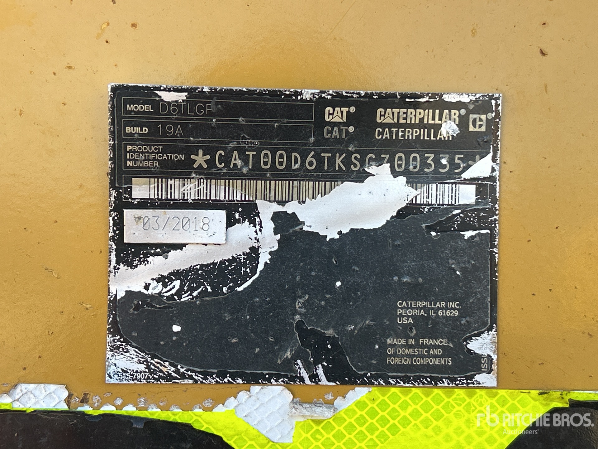2018 Caterpillar D6T LGP