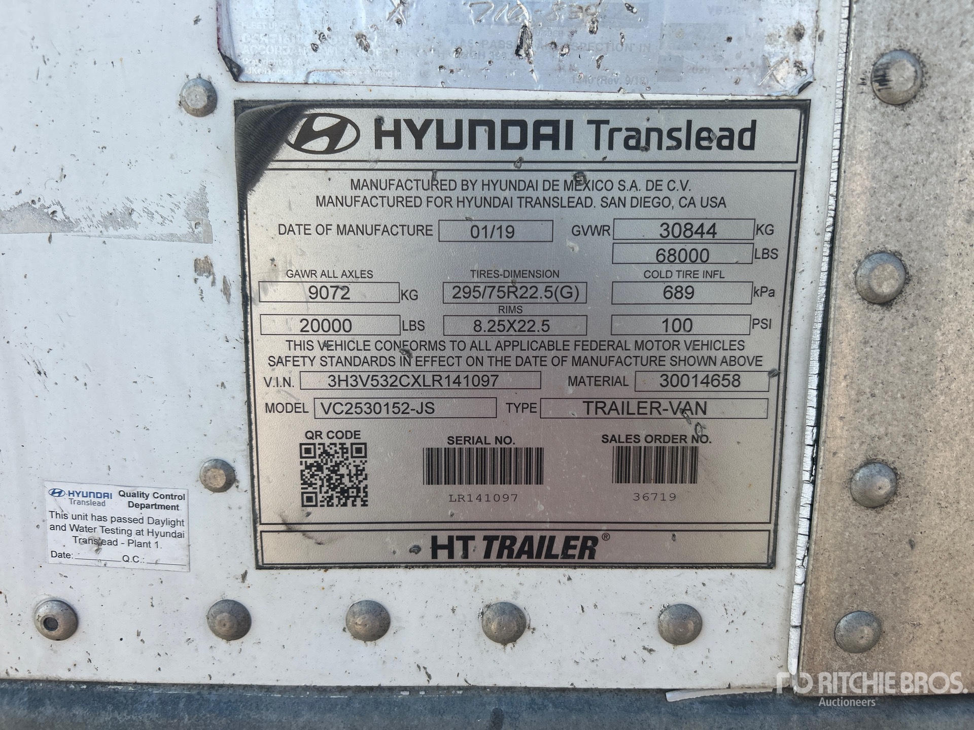 2020 Hyundai 53 FT T/A