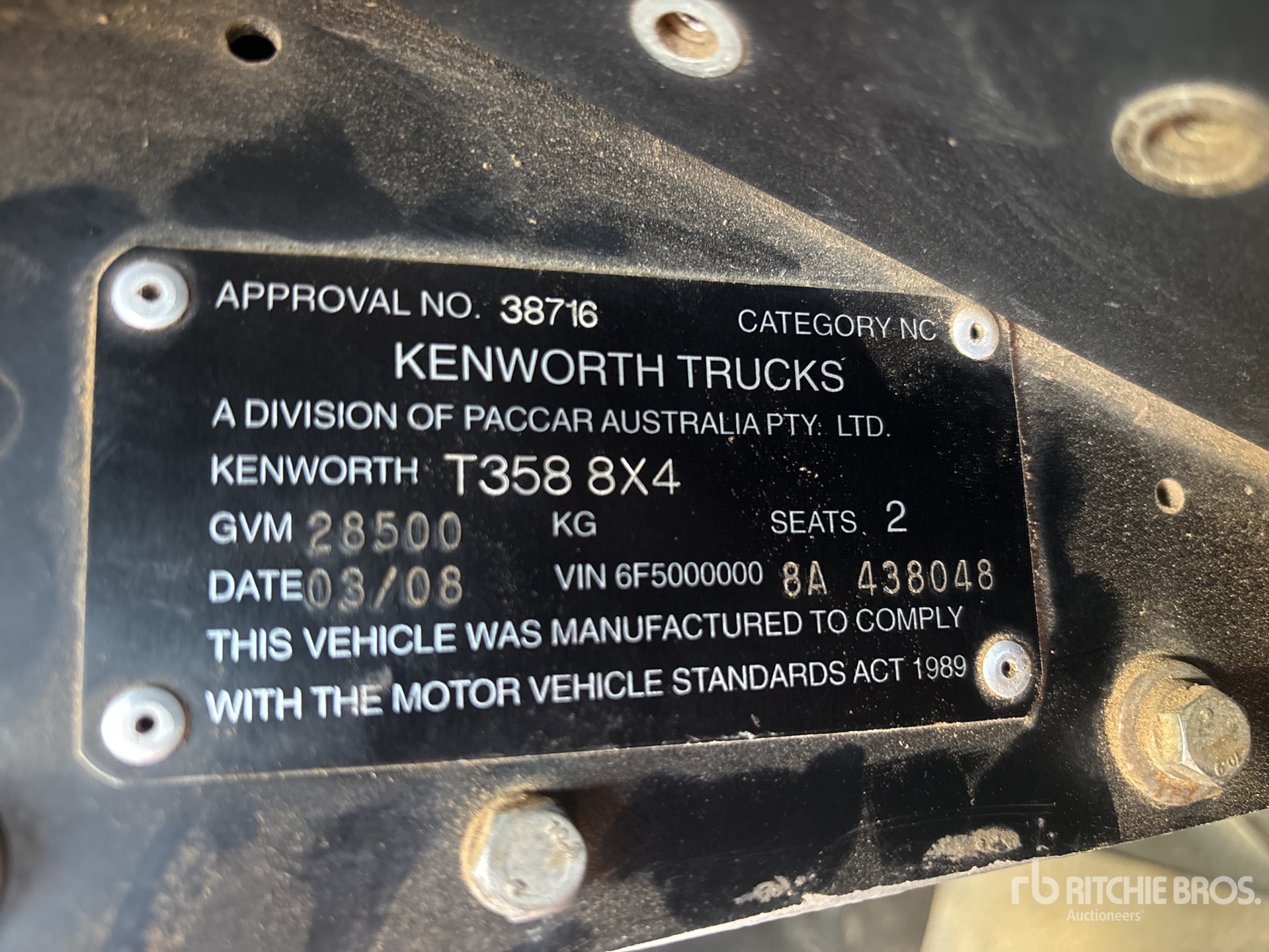 2008 Kenworth T358