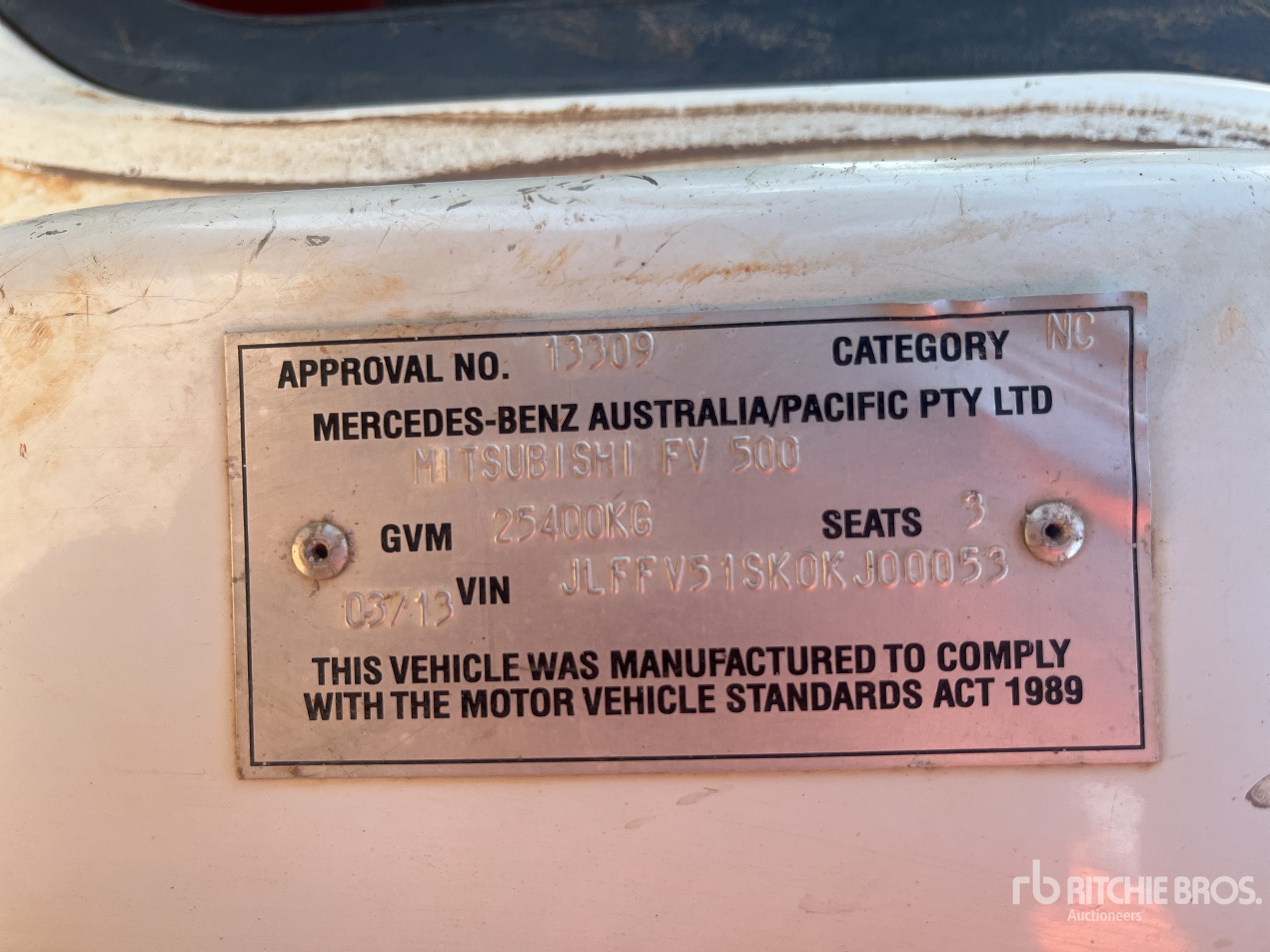 2013 Mitsubishi FUSO FV500