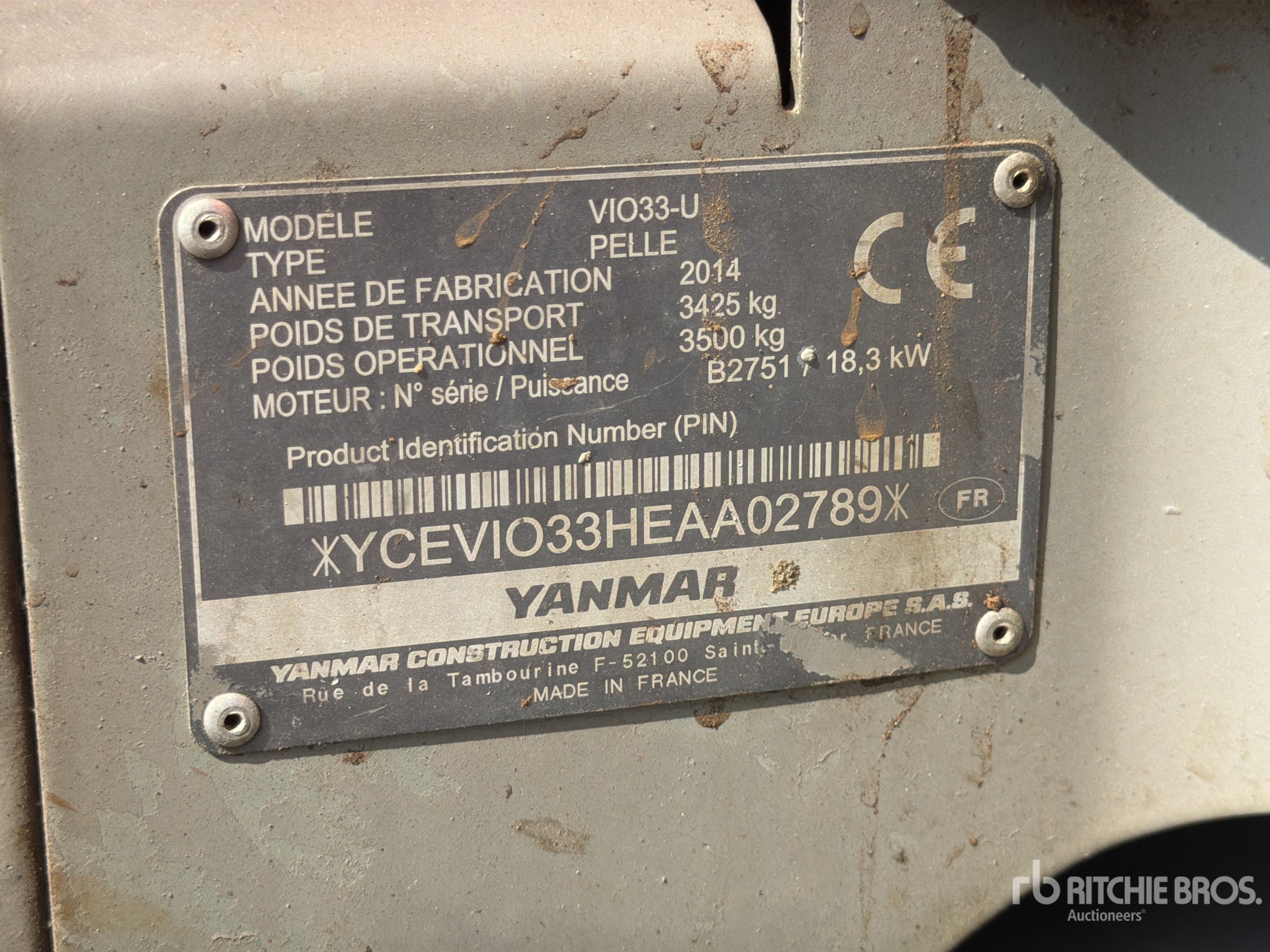 2014 Yanmar VIO33-U
