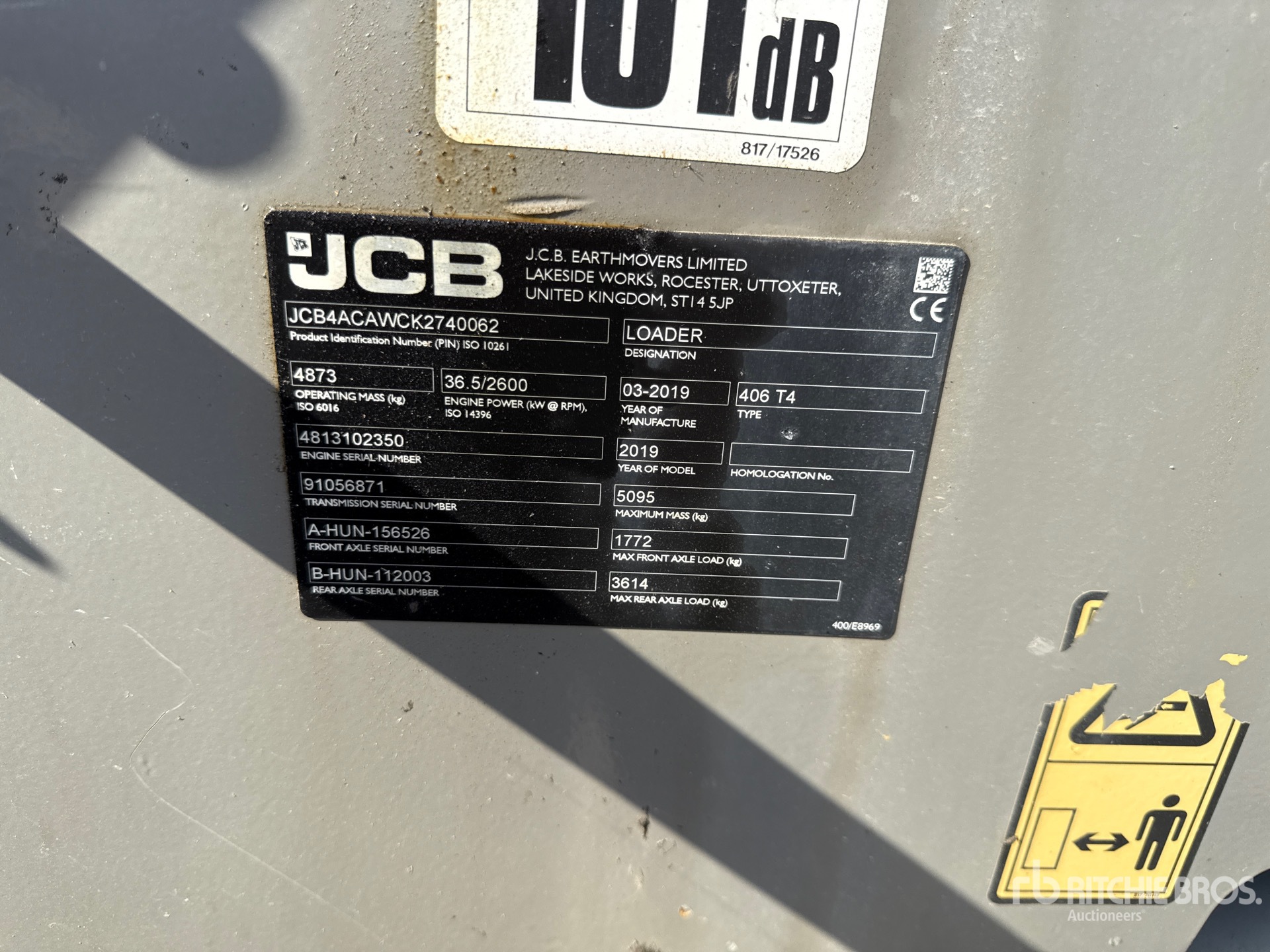 2019 JCB 406