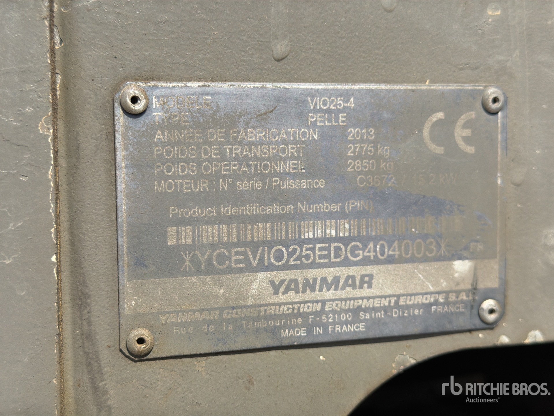 2013 Yanmar VIO25