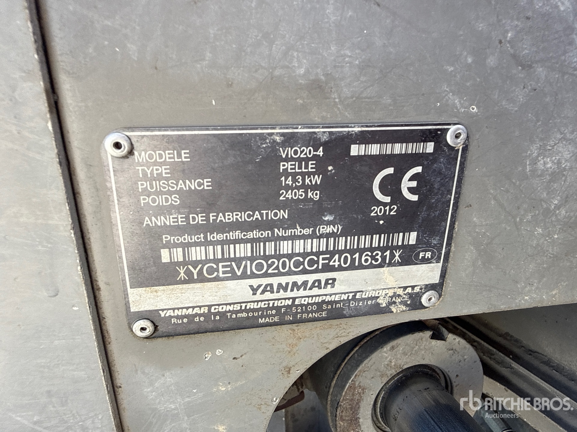 2012 Yanmar VIO20