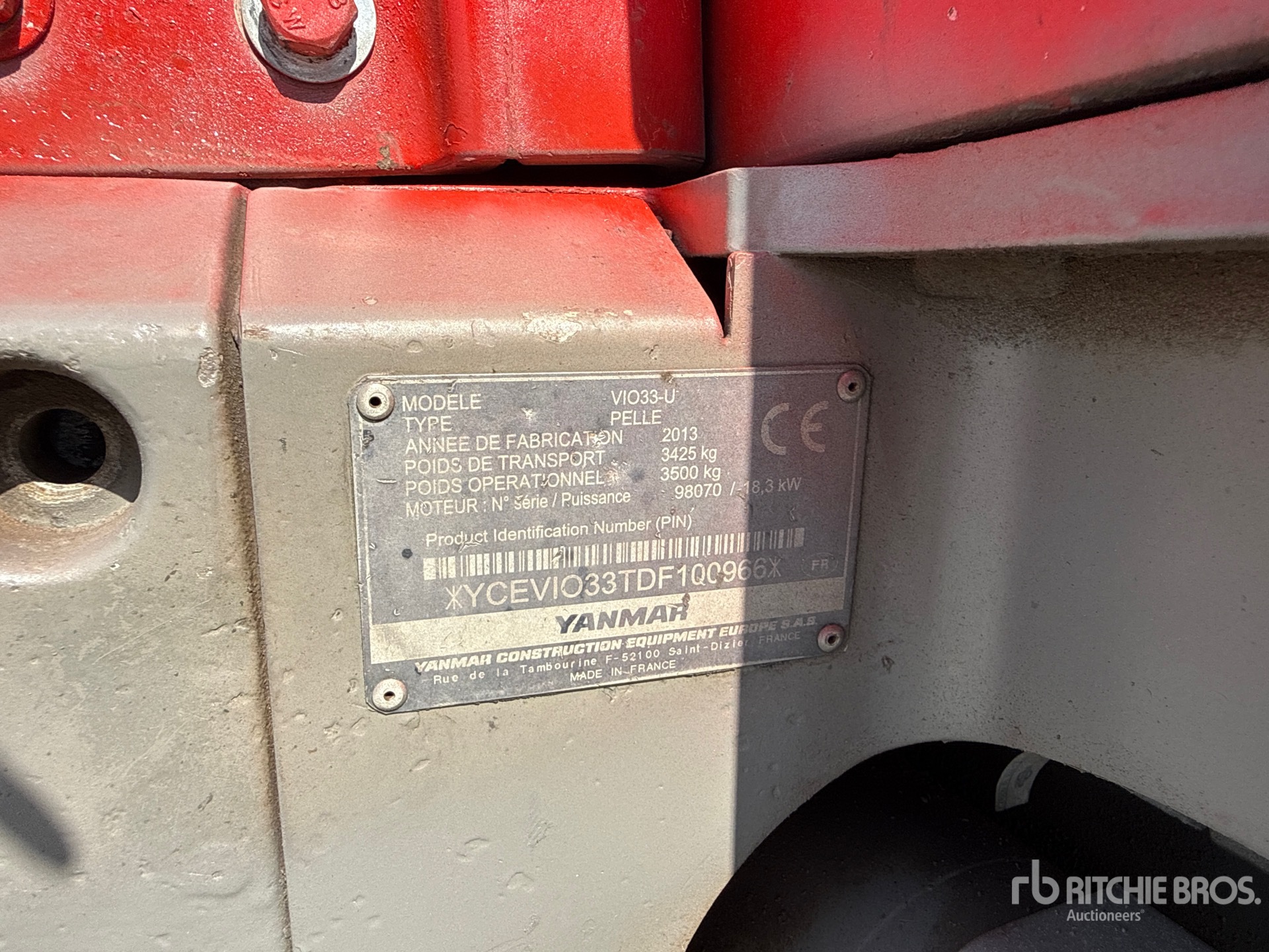 2013 Yanmar VIO33UCR
