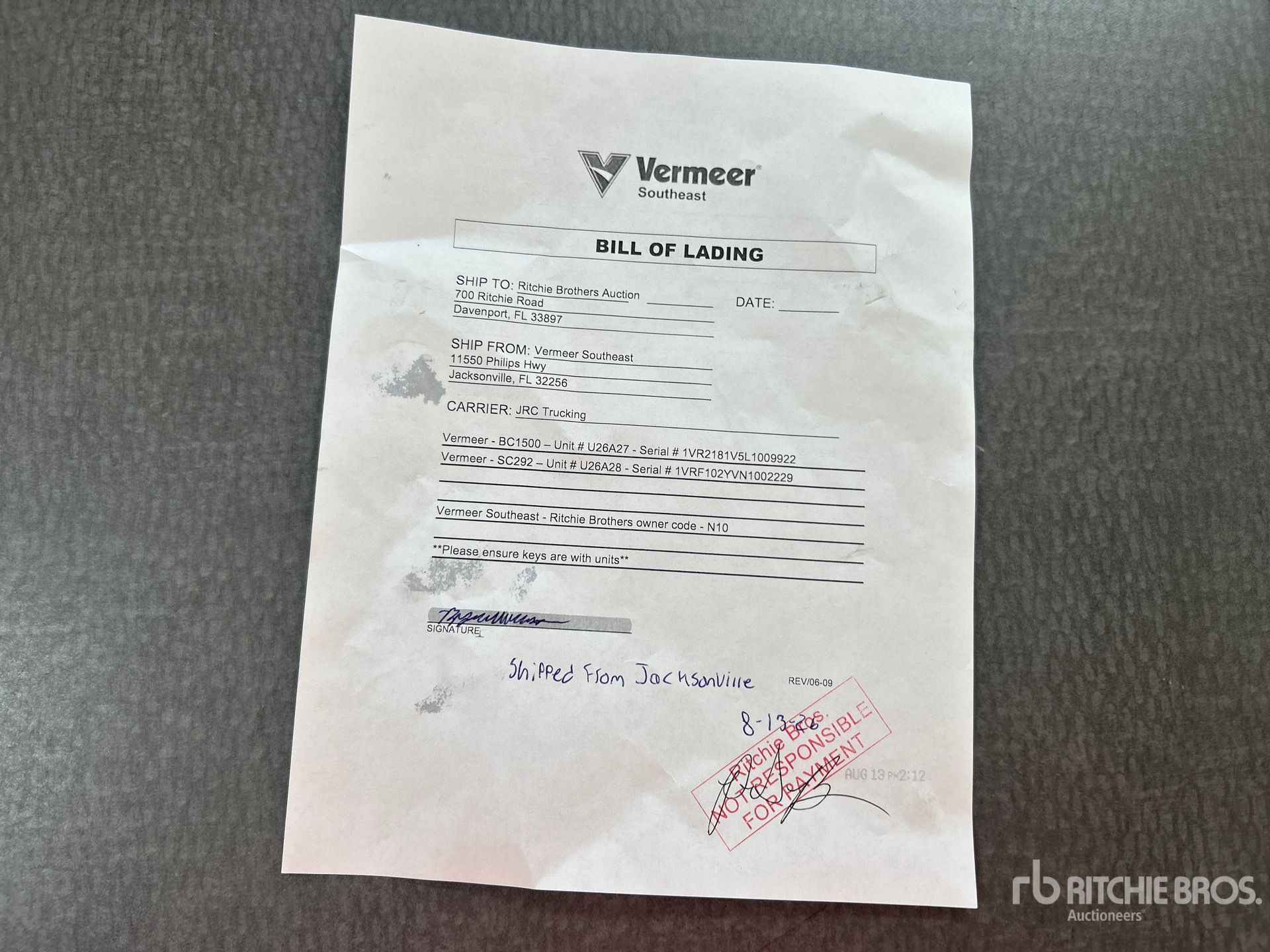 2020 Vermeer BC1500