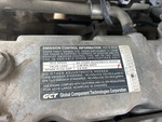 Engine with Emission Label