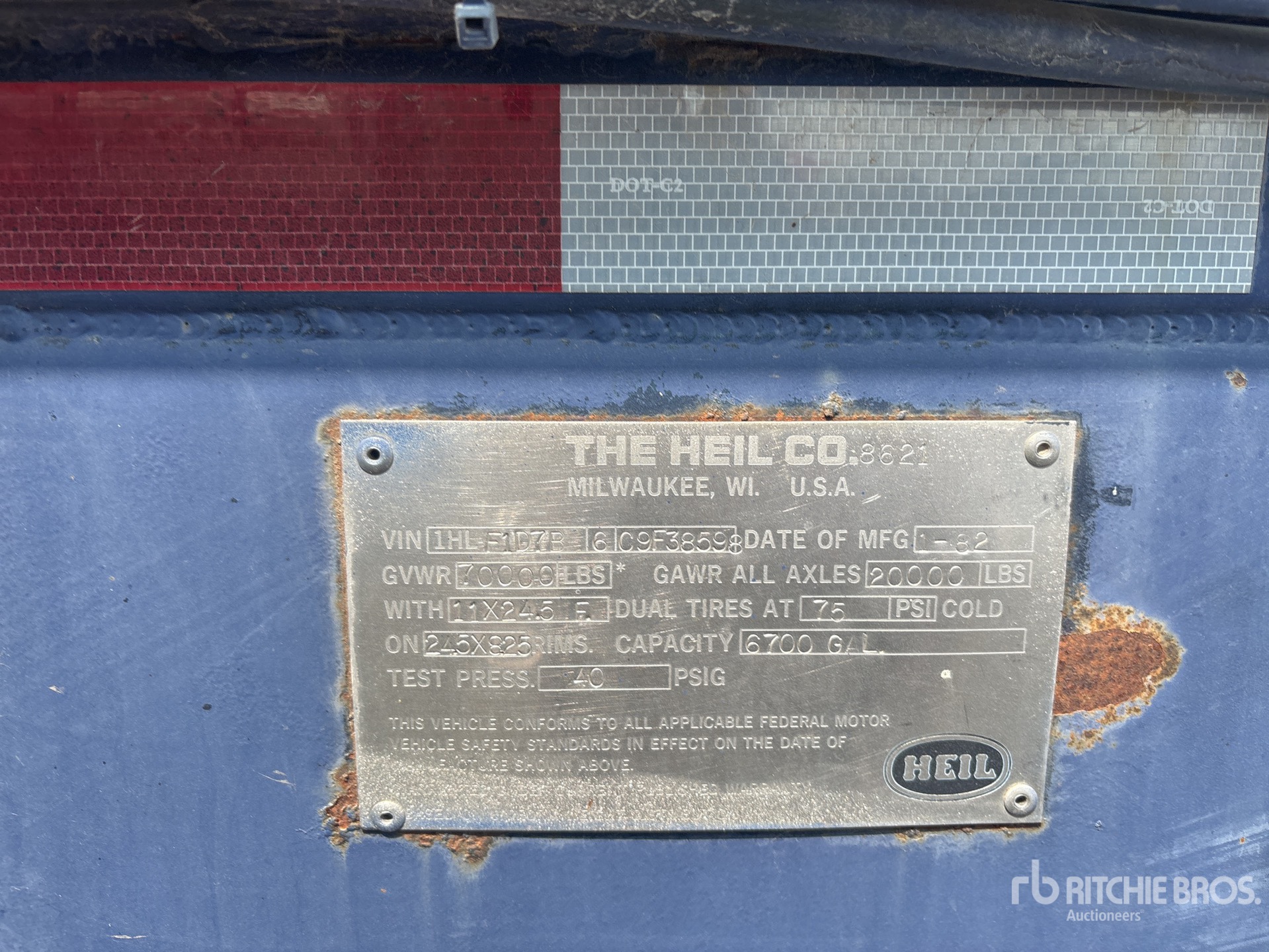 1982 Heil 6700 gal T/A