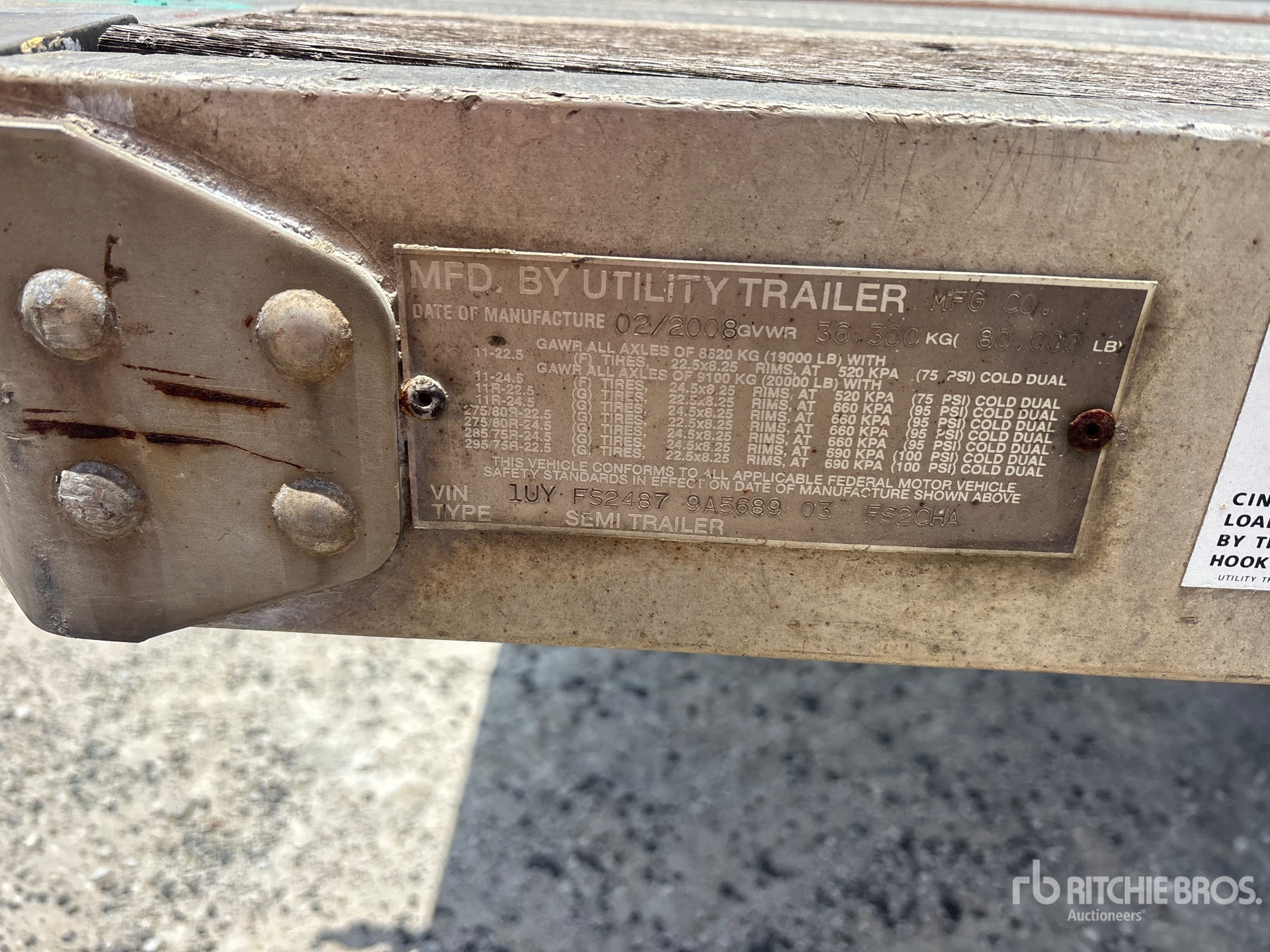 2009 Utility 48 FT T/A