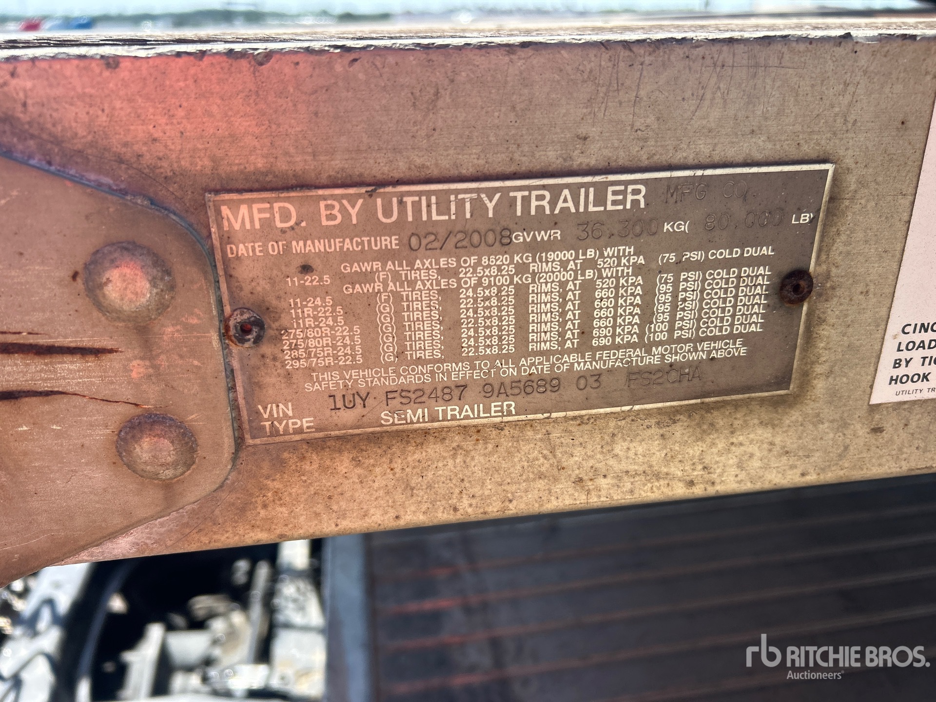 2009 Utility 48 FT T/A