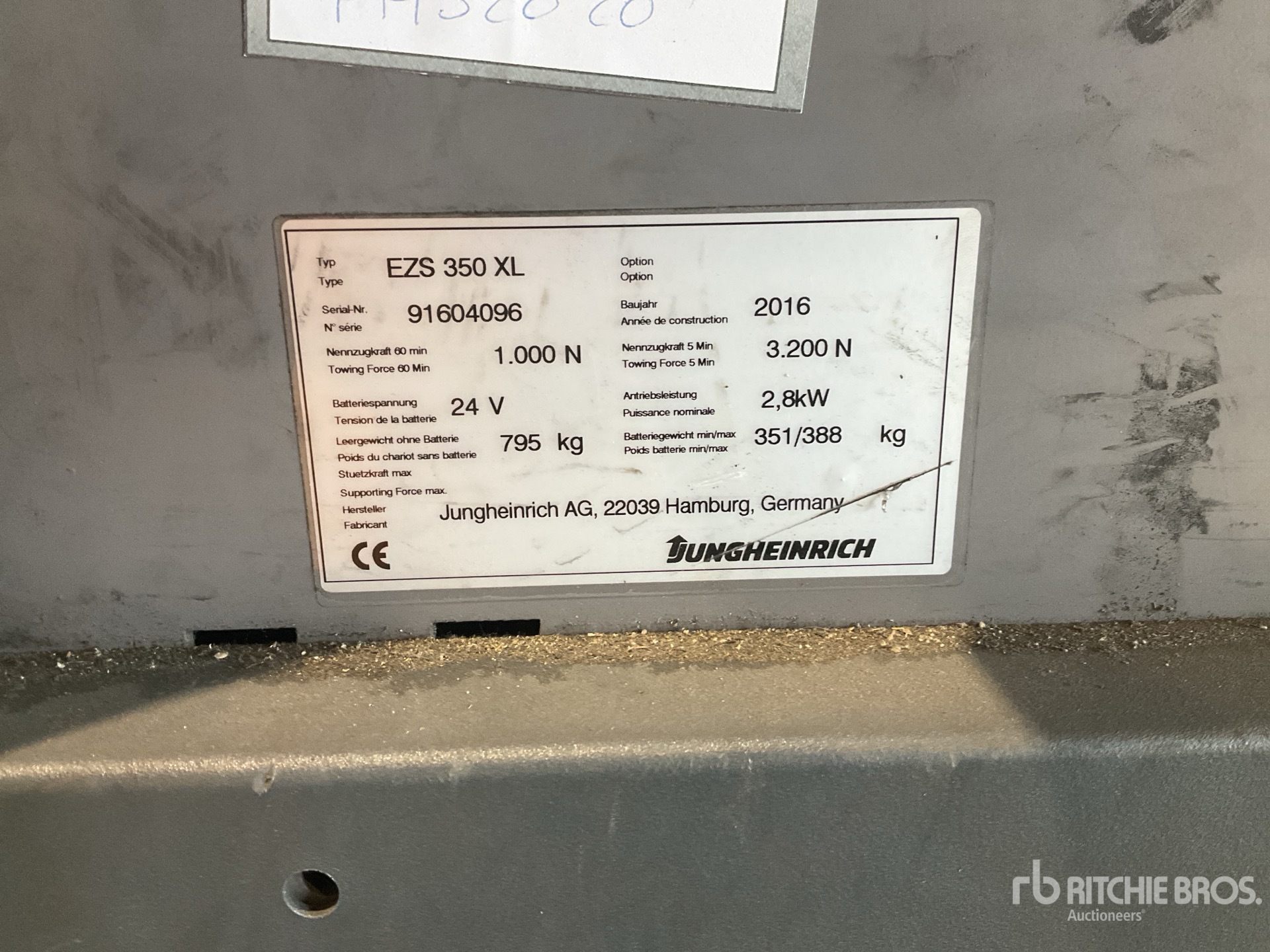 2016 Jungheinrich EZS350XL