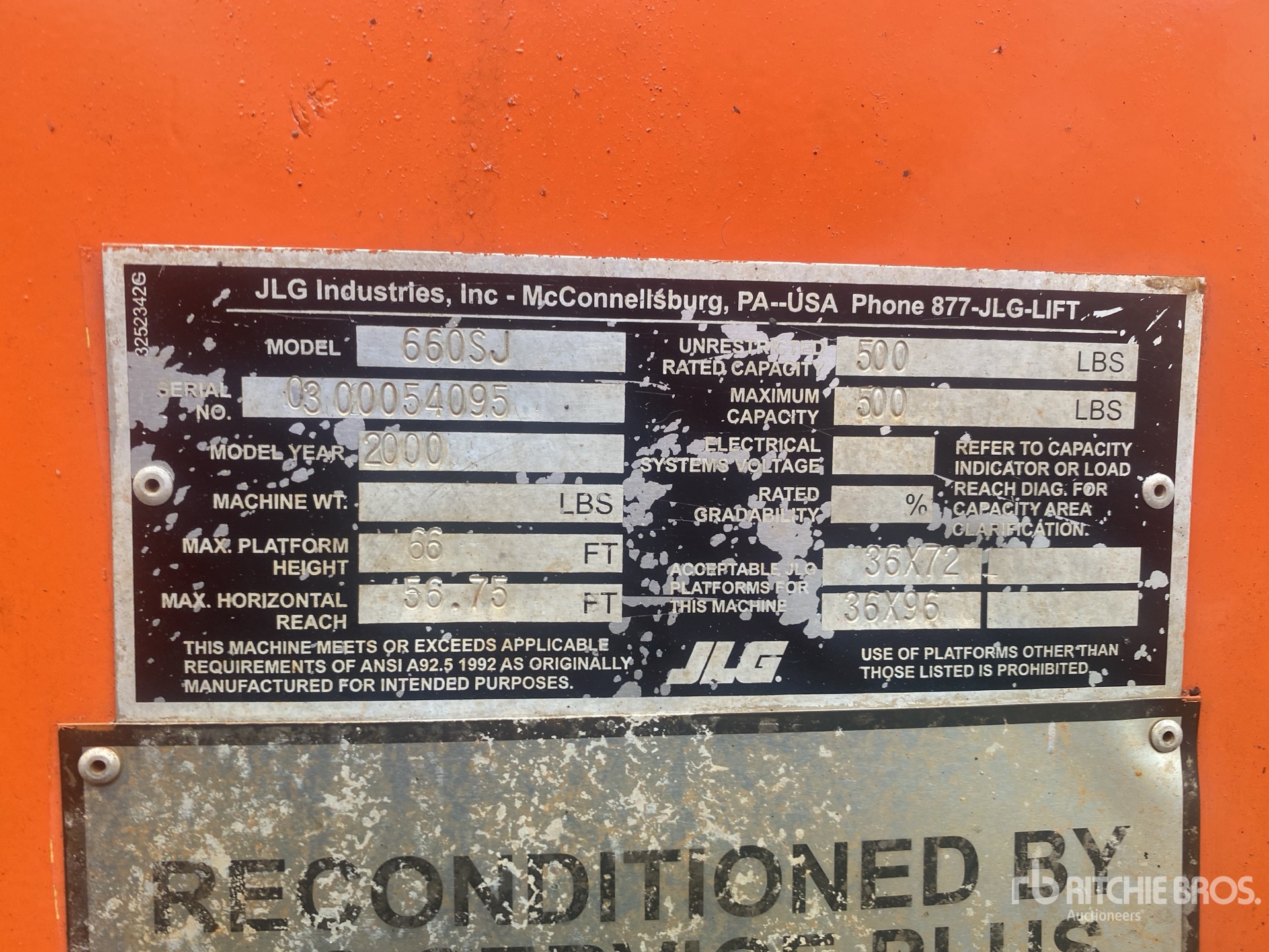2000 JLG 660SJ