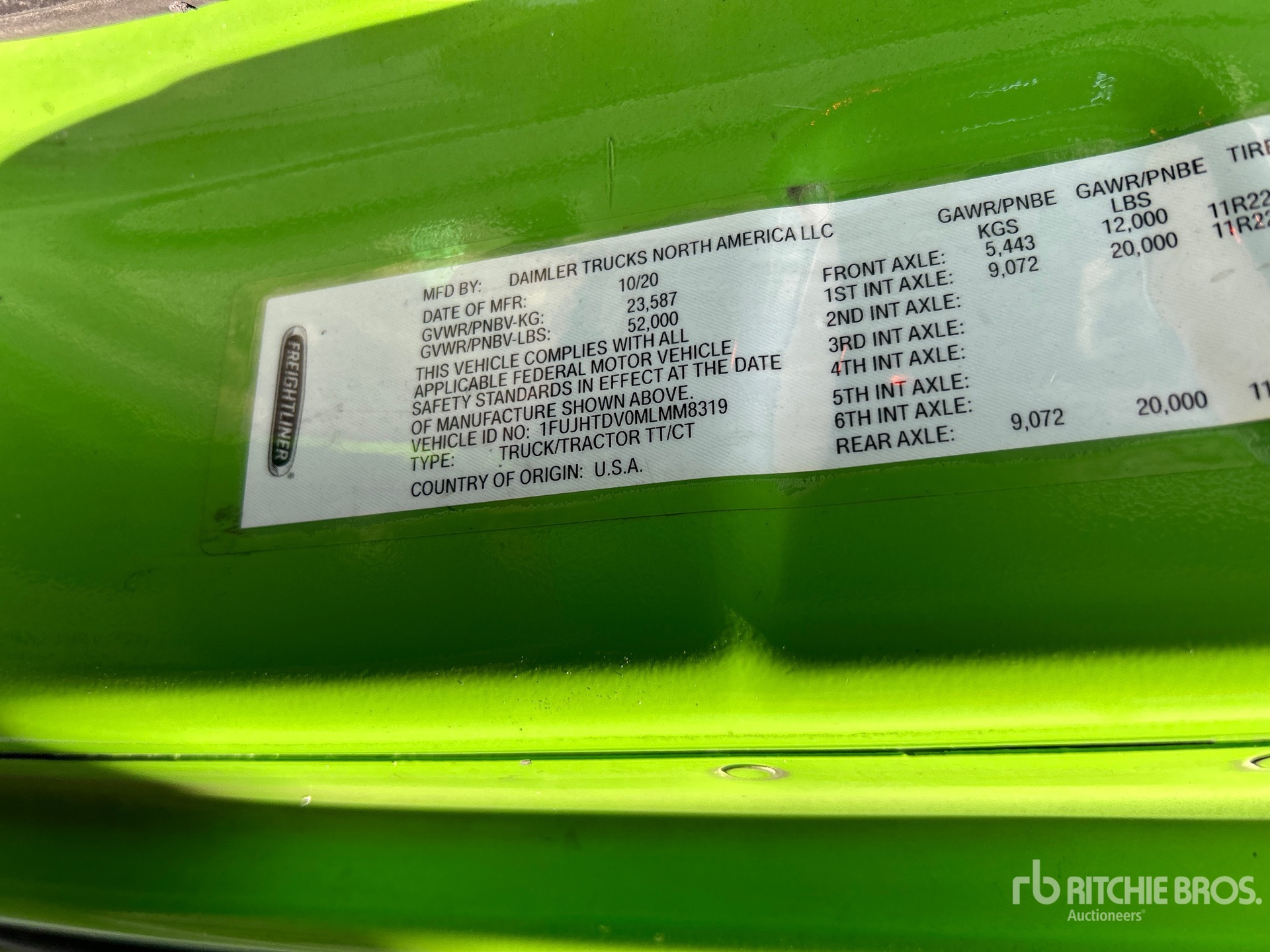 2021 Freightliner Cascadia 116