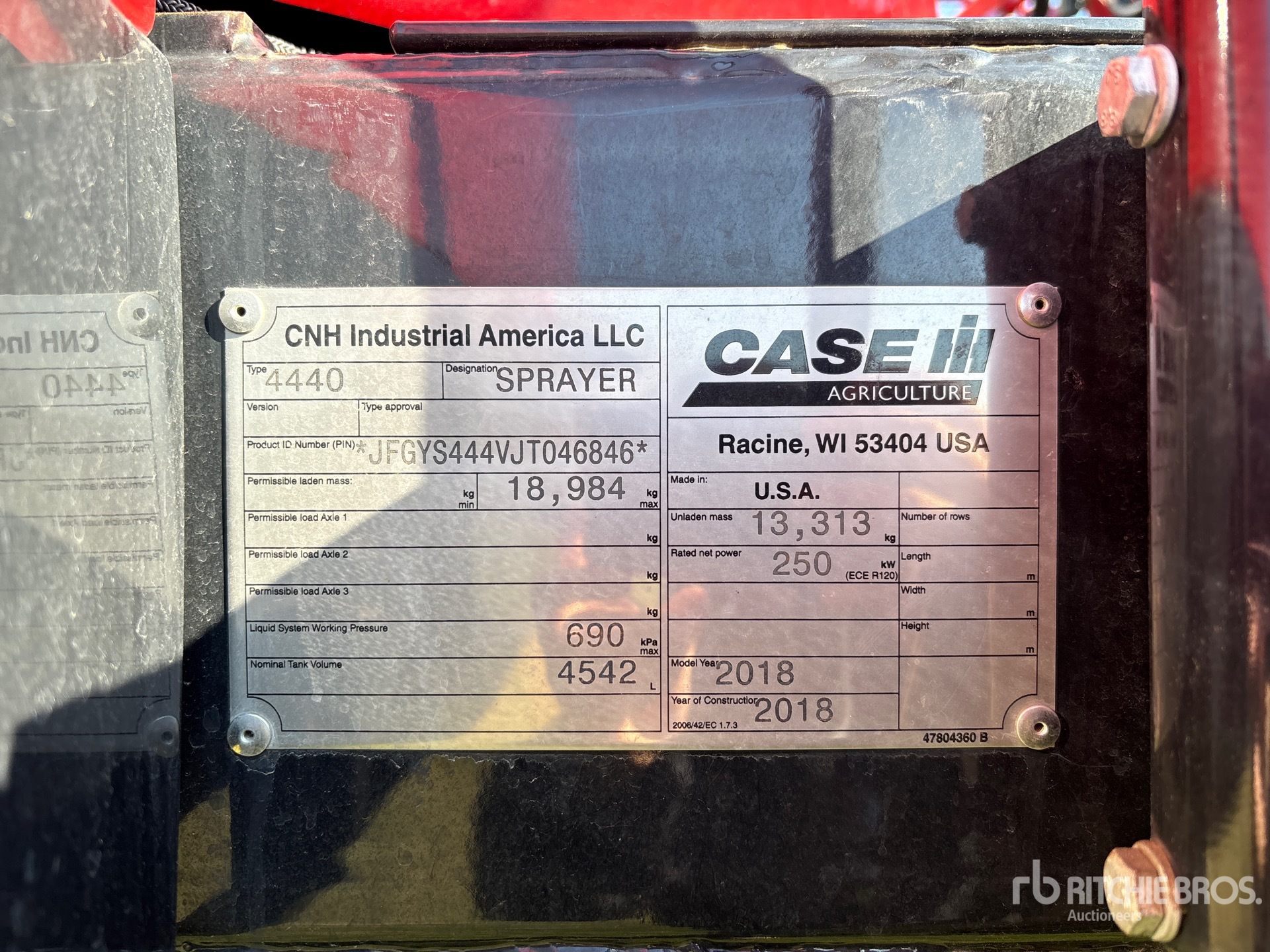2018 Case Ih 4440 PATRIOT
