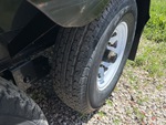 Trailer Chassis with Left Rear Tire