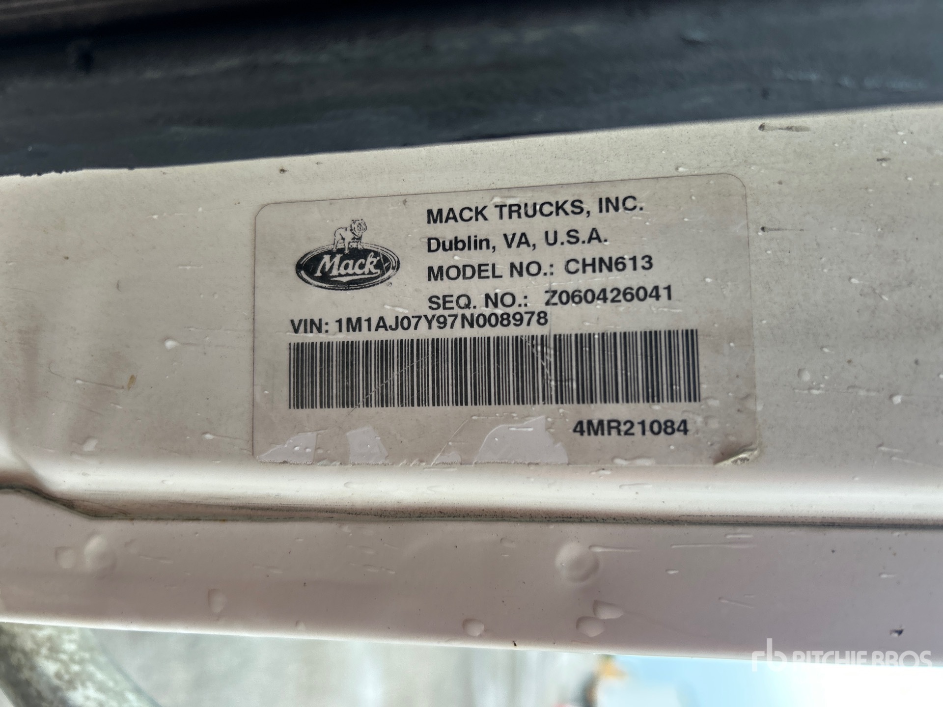 2007 Mack CH612