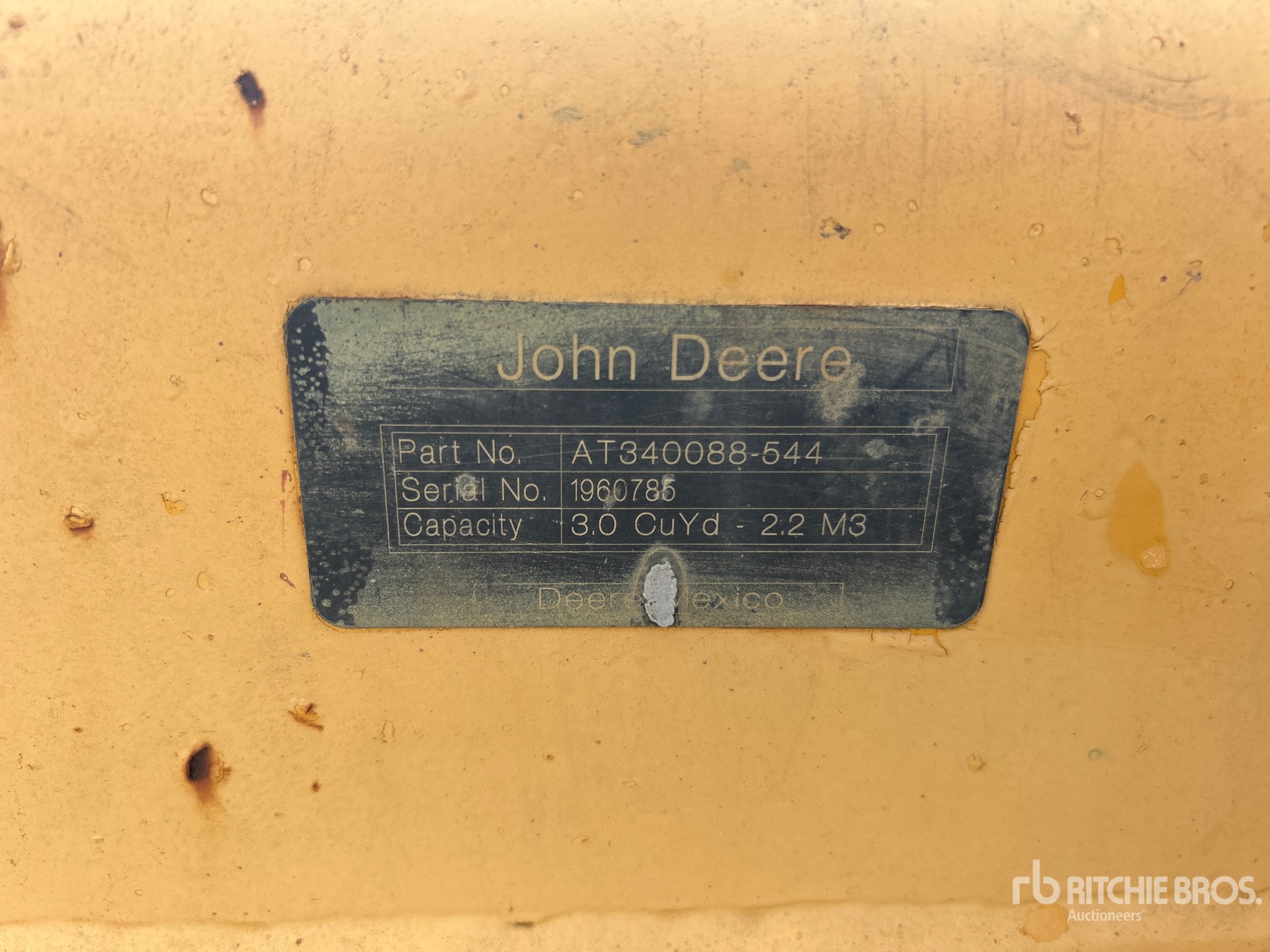 John Deere 100 in 3.0 cyd Q/C - Fits John  ...