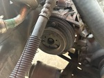 Engine with A/C Compressor