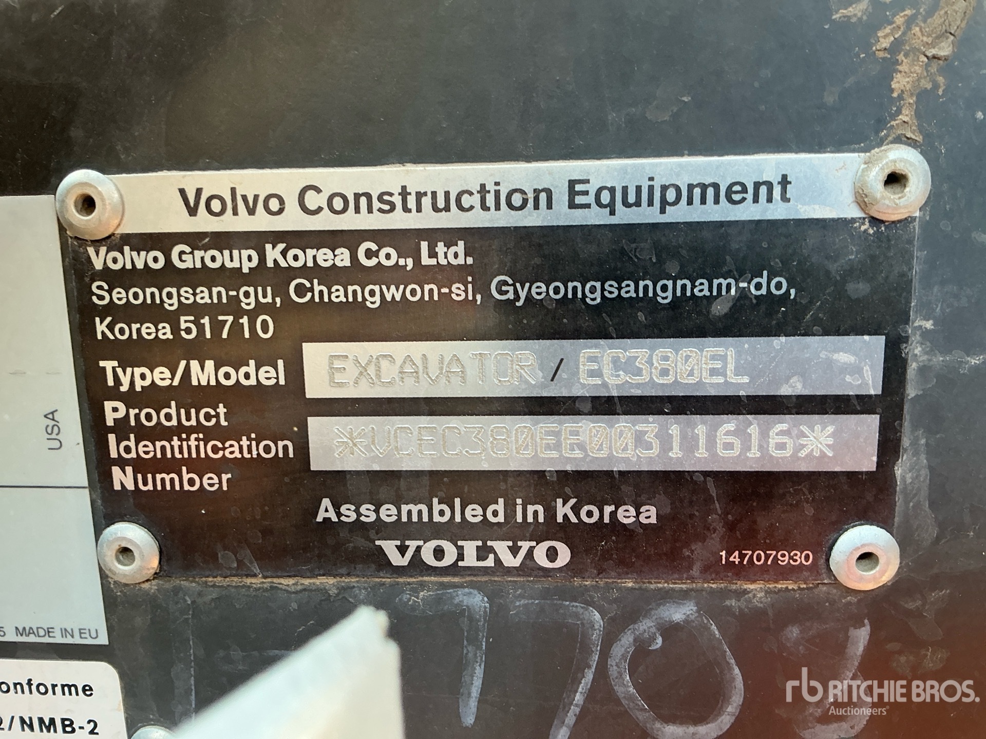 2015 Volvo EC380ELR