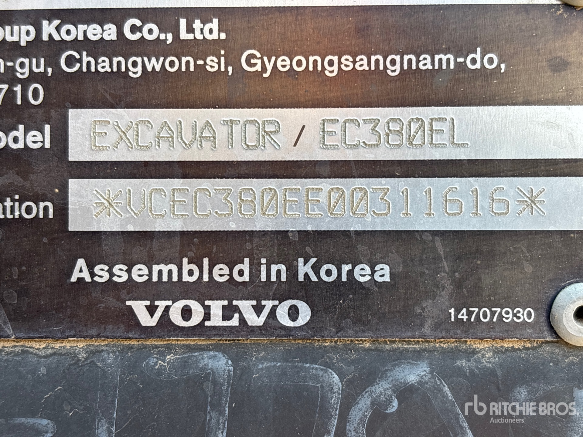 2015 Volvo EC380ELR